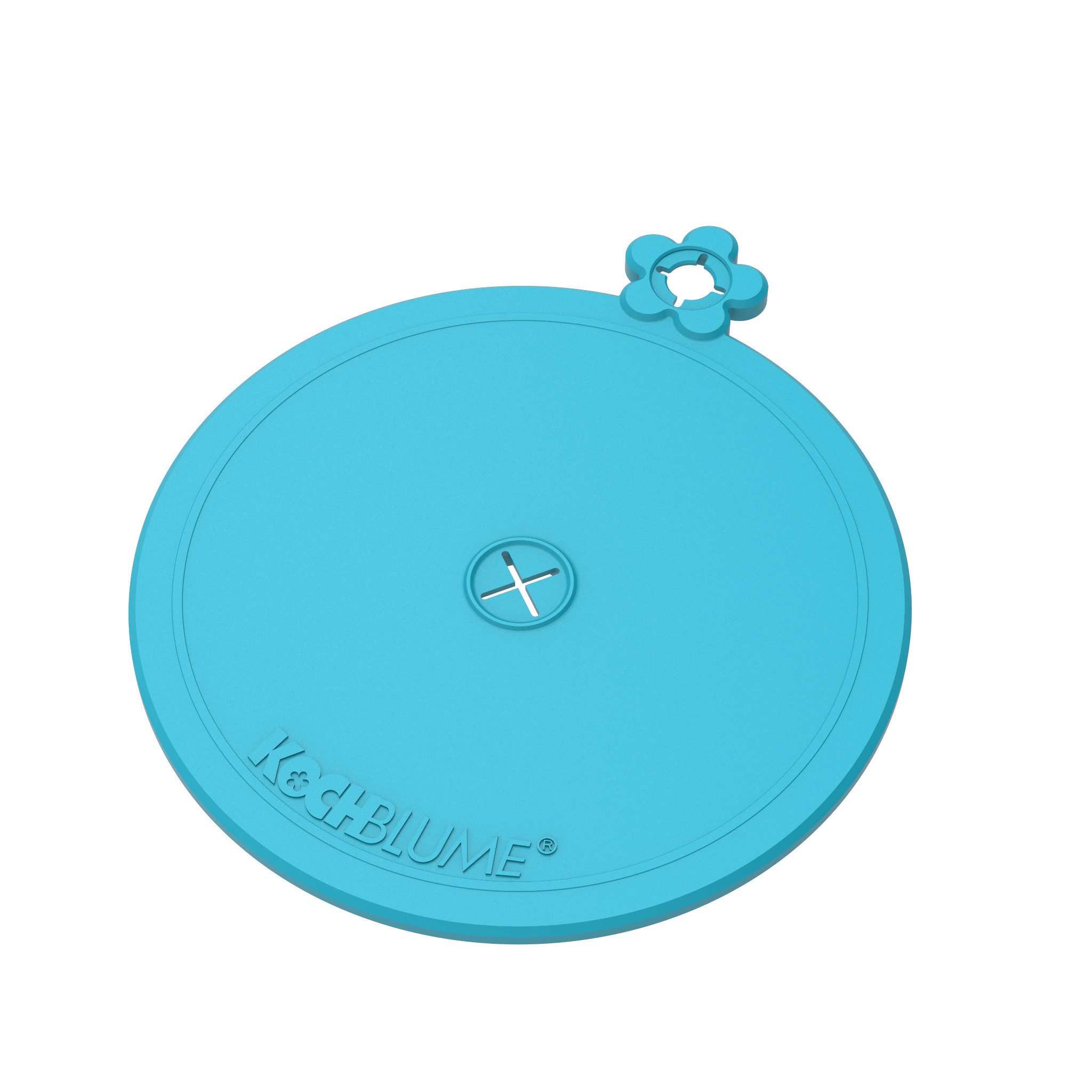 Kochblume Glasuntersetzer Kochblume Glasabdeckung mit Trinkhalmfunktion 3-tlg. in türkis