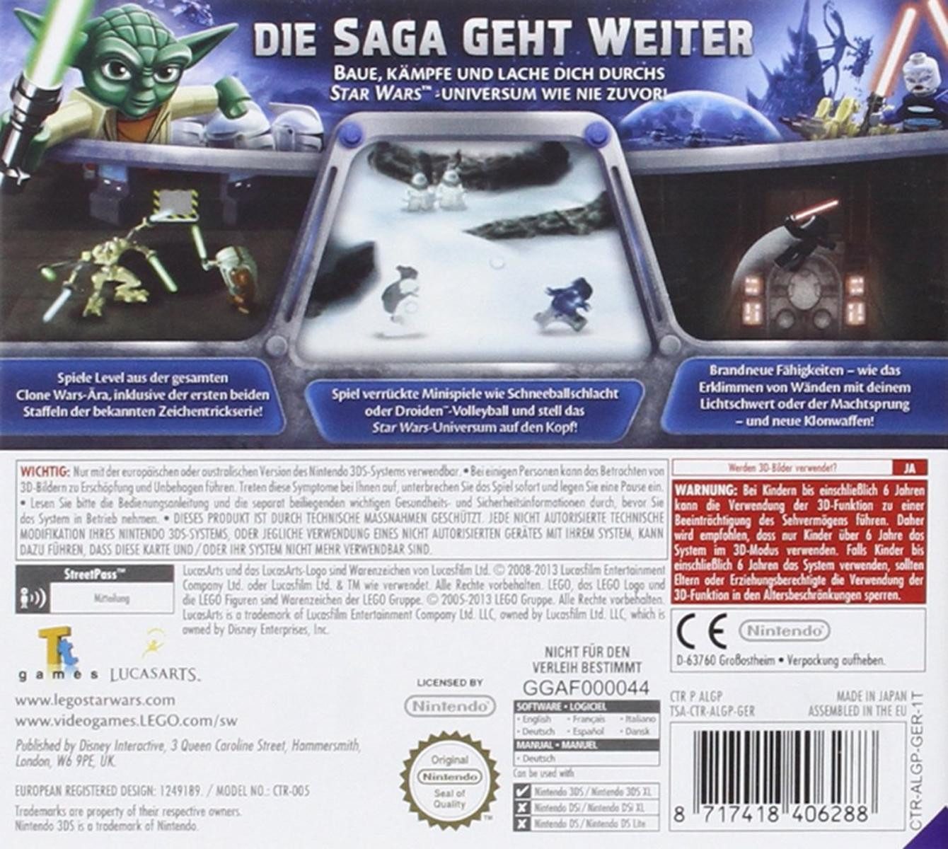 Nintendo 3DS LEGO Star Wars III: The Clone Wars 6+