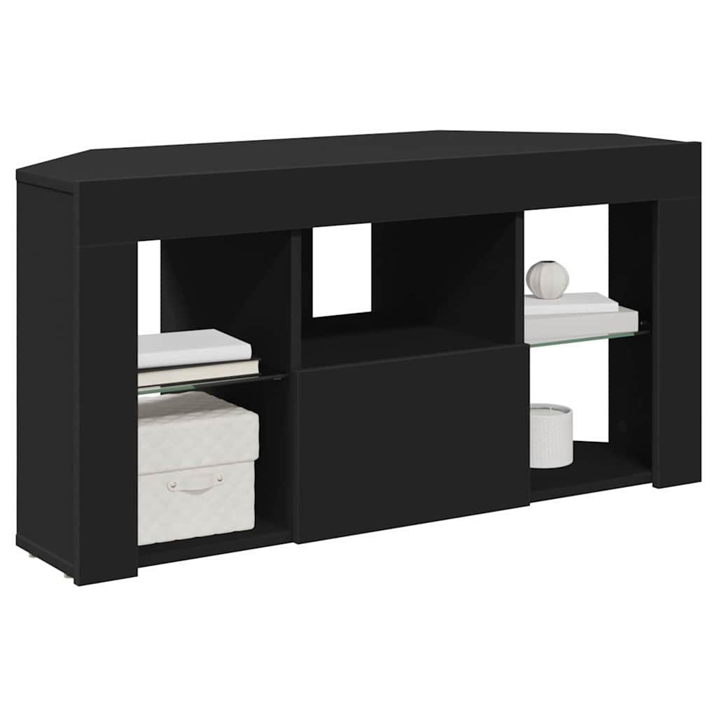 vidaXL TV-Schrank Eck-LED-TV-Schrank Schwarz 105 x 40 x 68 cm Holzwerkstoff günstig online kaufen