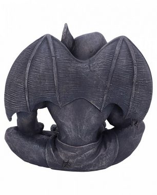Horror-Shop Dekofigur Nachdenkliche Gargoyle Figur mit gespannten Flügel