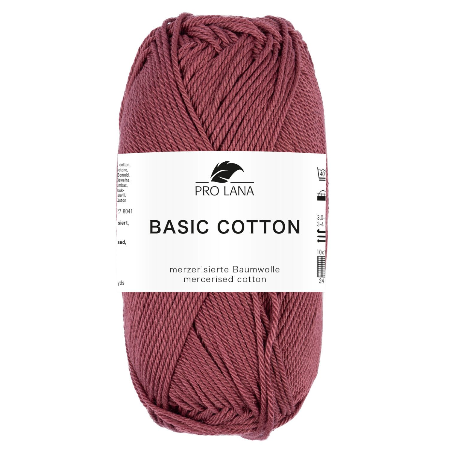 Pro Lana Pro Lana BASIC COTTON Baumwollgarn 50 g Häkelwolle, 125 m (Perfektes Baumwoll-Garn für leichte Pullover, Mützen und Accessoires), 50 g