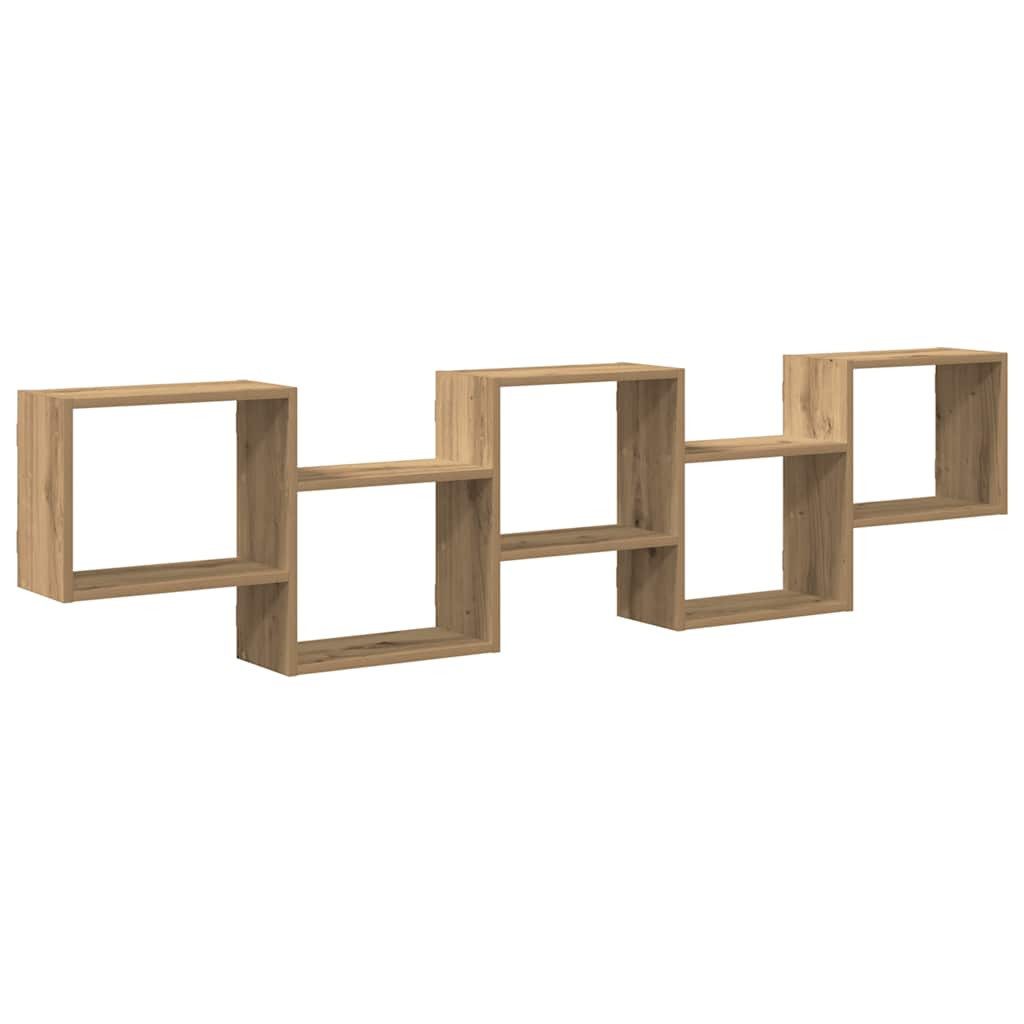 vidaXL Regal Würfelregal 5 Fächer Artisan-Eiche Holzwerkstoff, 1-tlg. günstig online kaufen