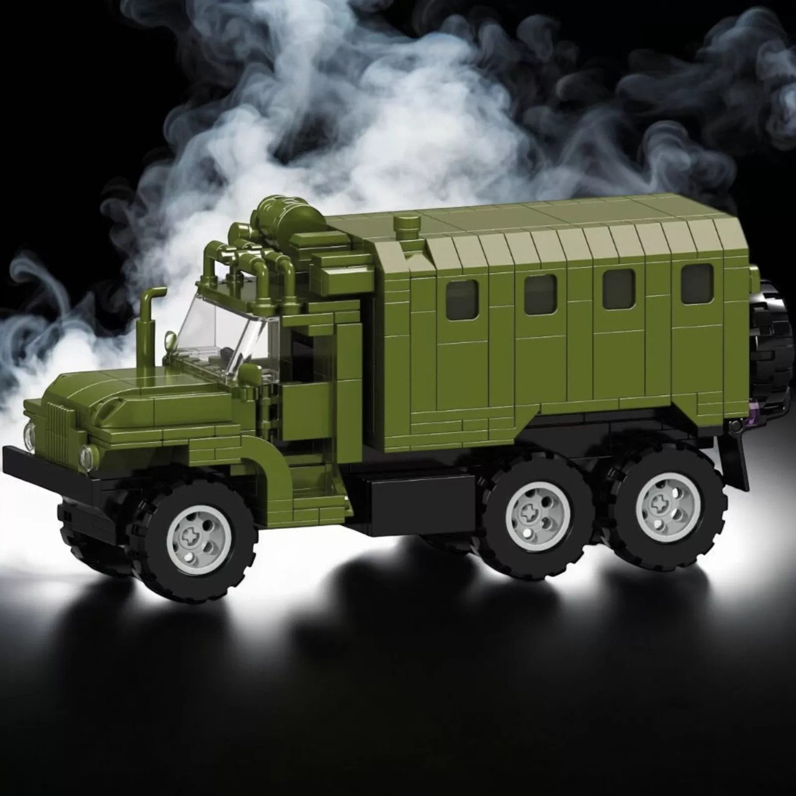 Gamedealer Ural 4320 Expeditionsfahrzeug LKW 1:25 Klemmbaustein Modell 456 Teile Spielbausteine, (456 St)