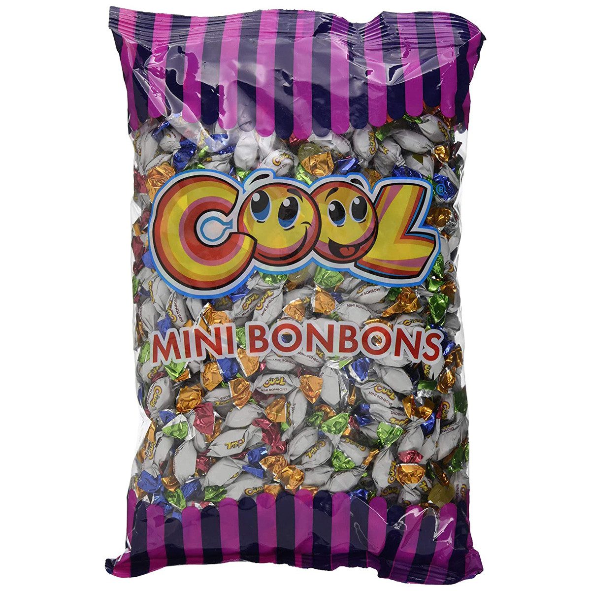 COOL Süßigkeit, Cool Mini Bonbons 4 fach sortiert Wurfmaterial Fasching 1000g