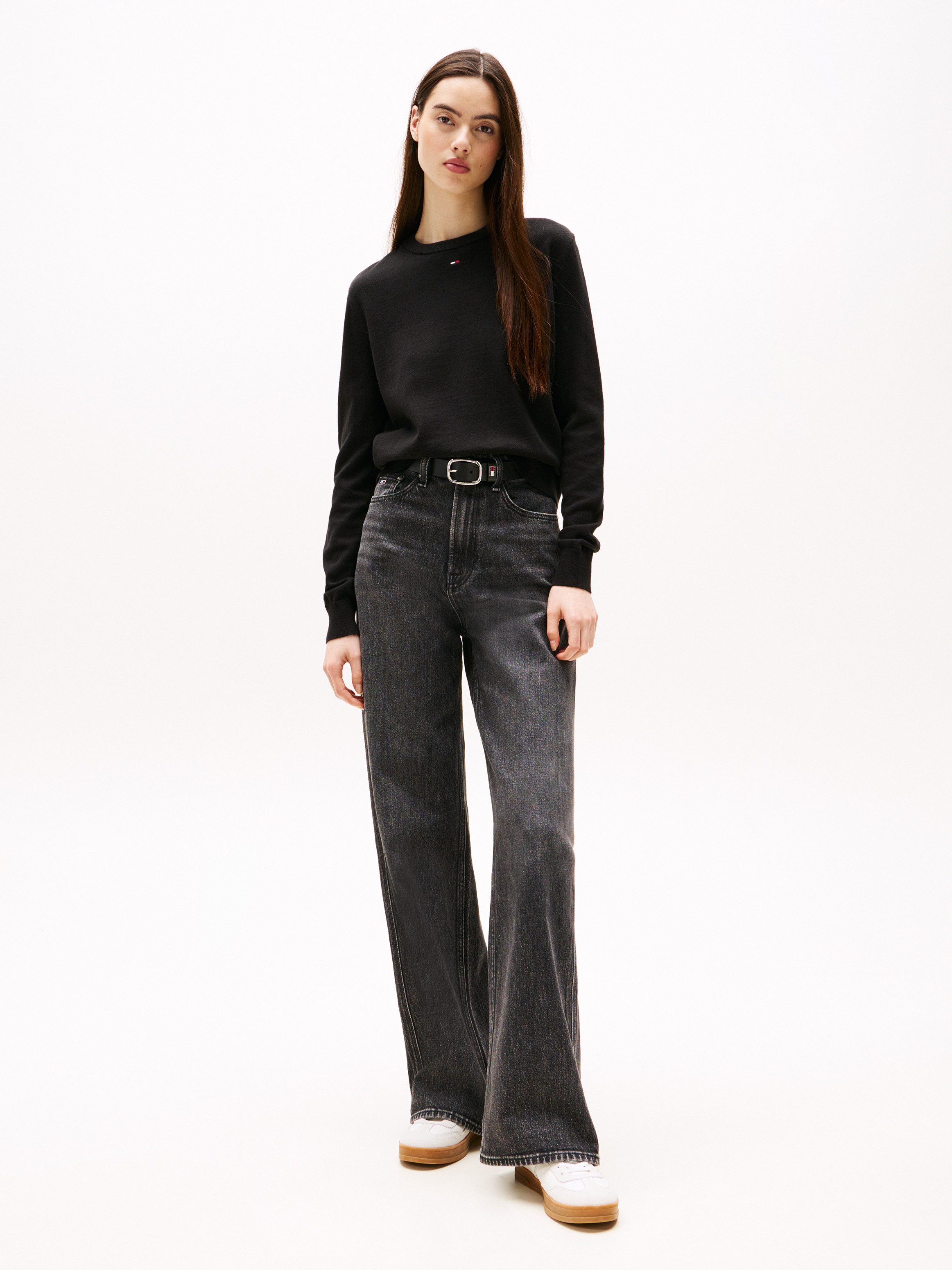 Tommy Jeans Rundhalspullover TJW ESSENTIAL CREW SWEATER EXT Baumwolle, regular fit