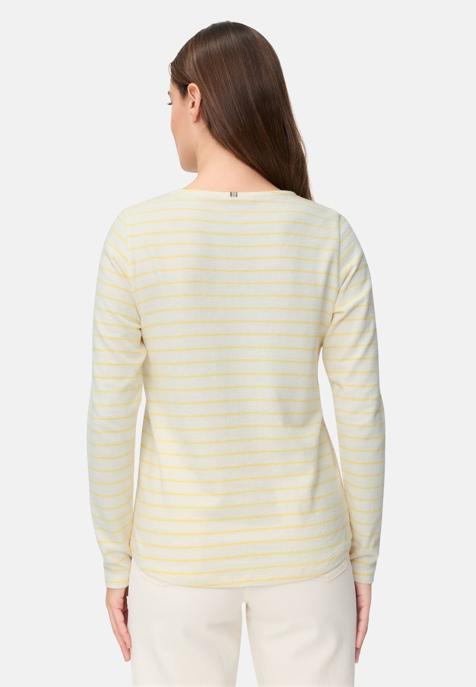 camel active Langarmshirt aus reiner Baumwolle Langarm
