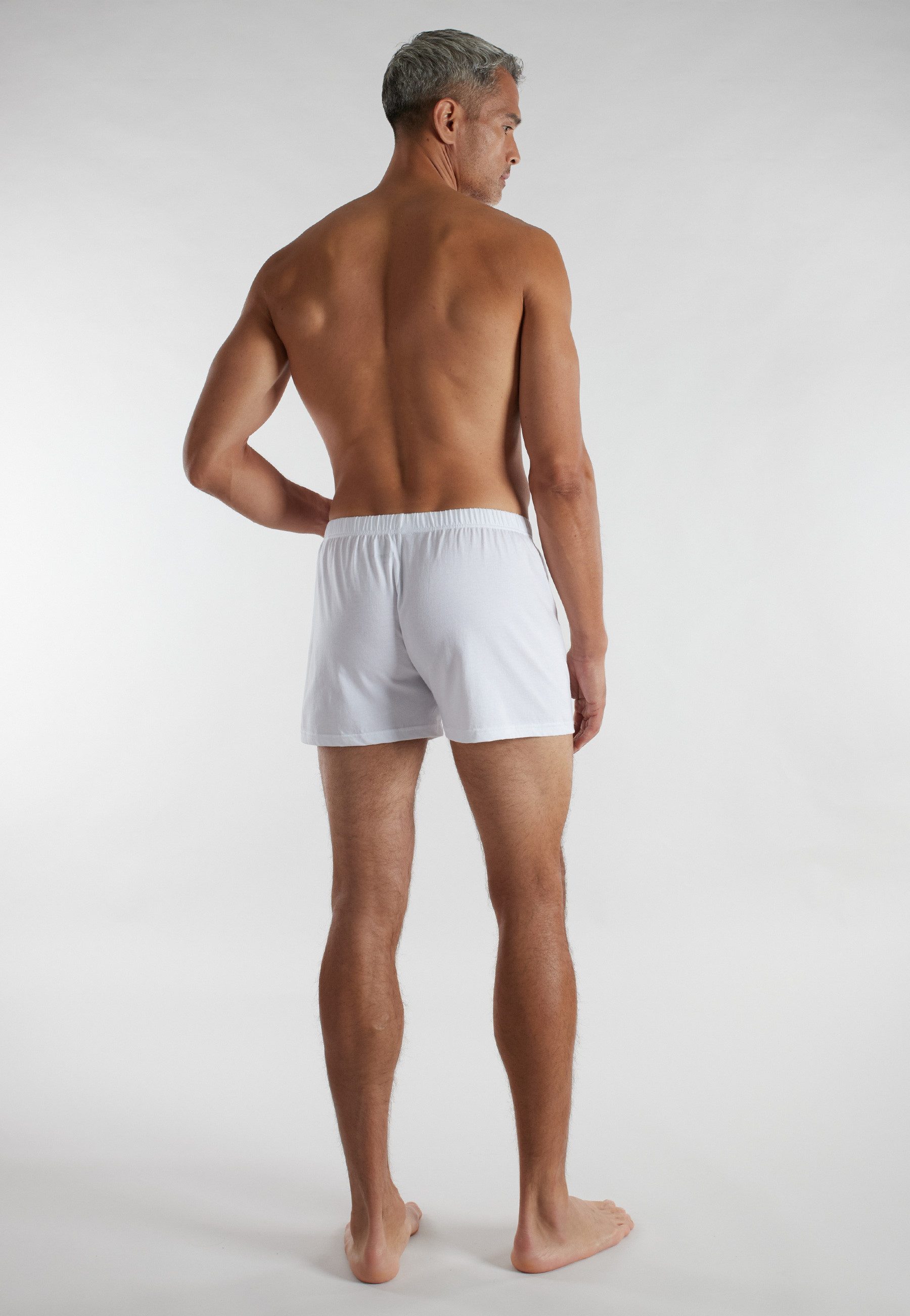 CECEBA Boxershorts CECEBA Herren Boxershort weiß uni 2er Pack (2-St)