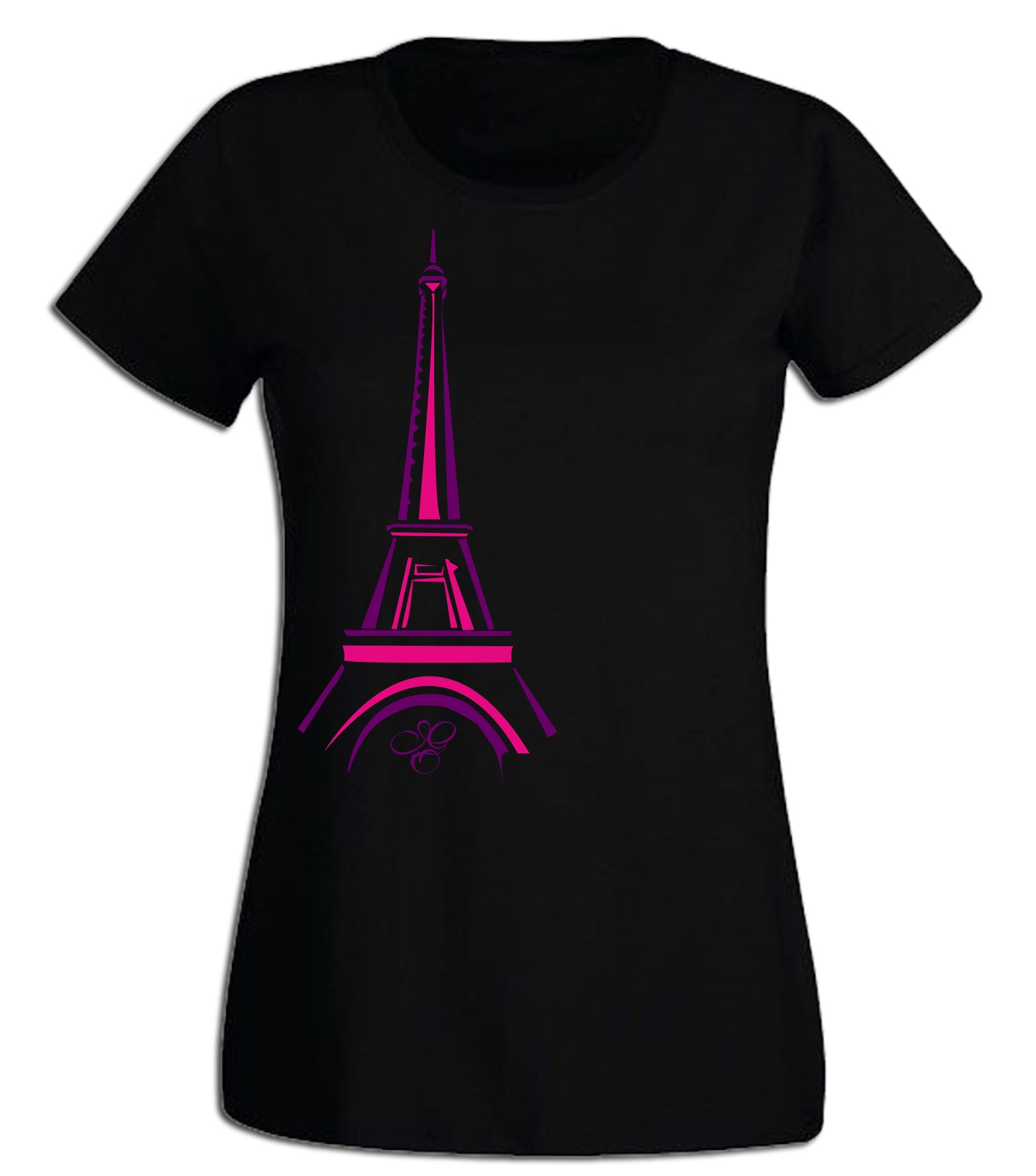 G-graphics T-Shirt Eiffelturm - Paris Slim-fit Damen T-Shirt aus unserer Pi günstig online kaufen