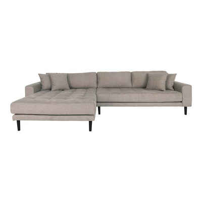 ebuy24 Sofa Lido Sofa Chaiselongsofa links gewendet 4 Kissen b, 1 Teile