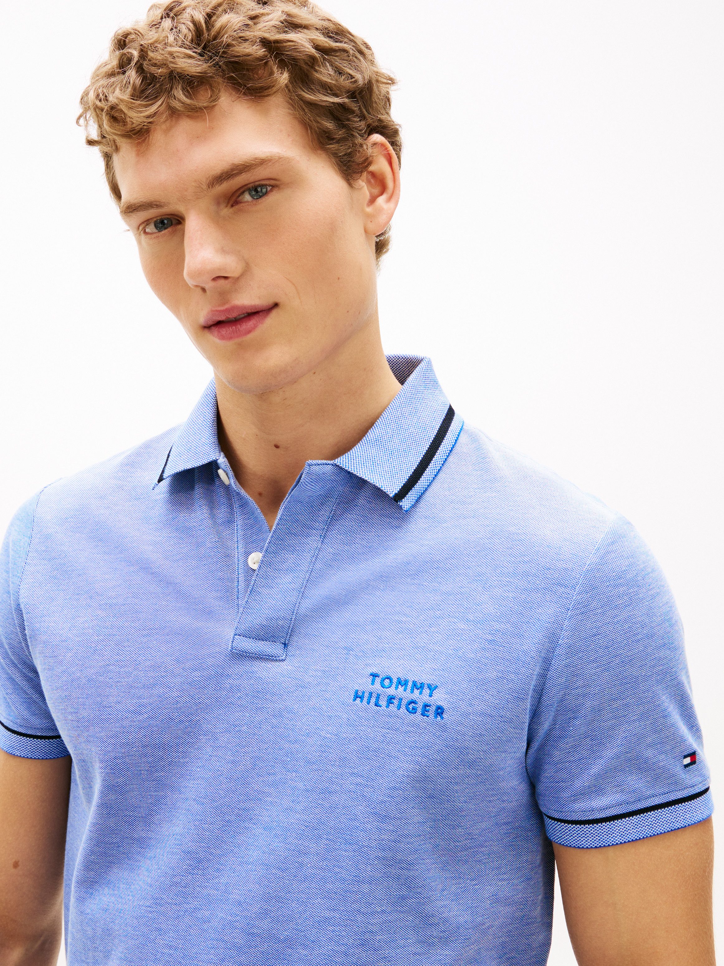 Tommy Hilfiger Poloshirt OXFORD TWO TONE REGULAR PLACKET Regular fit mit Po günstig online kaufen