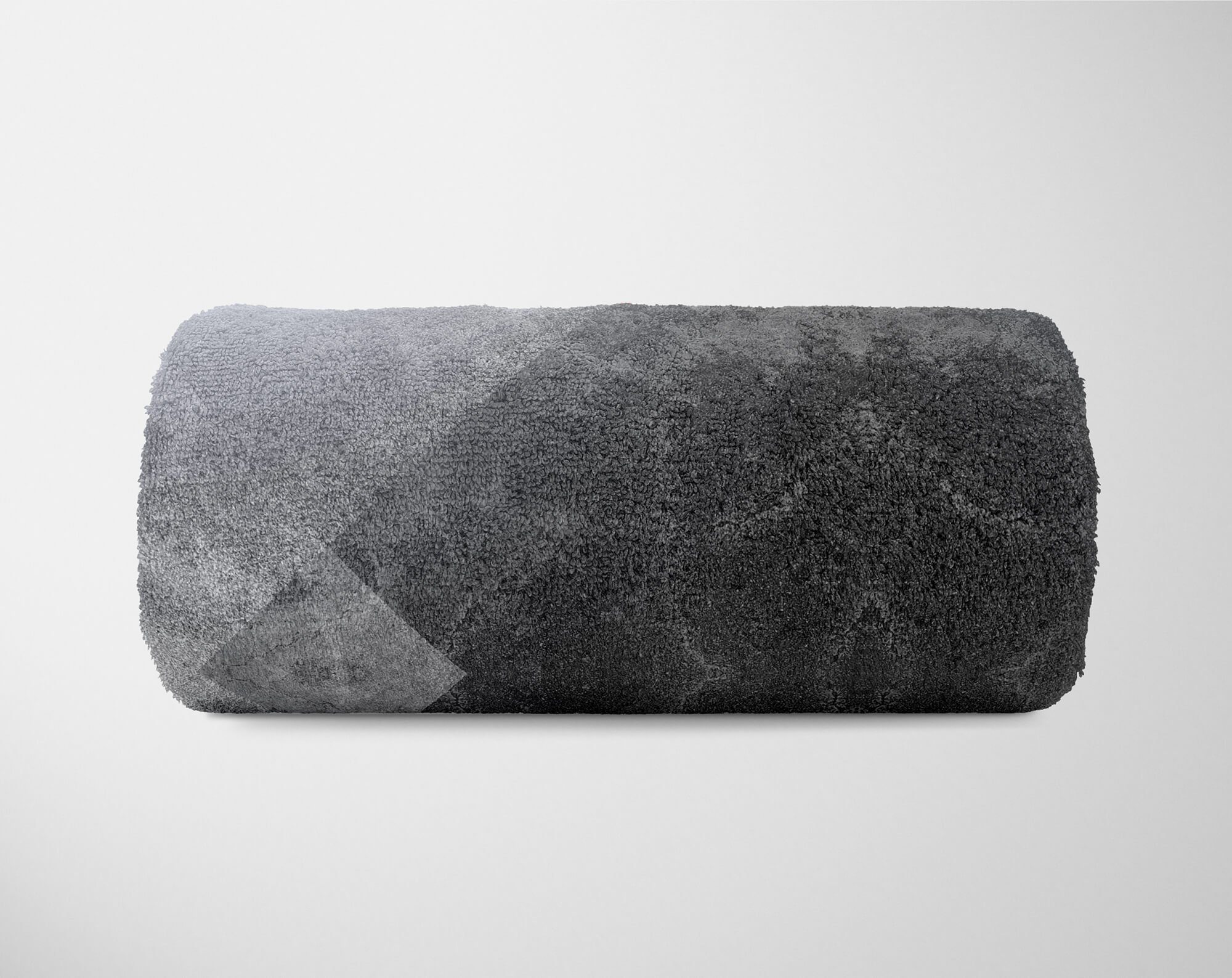 Handtuch Sinus Kunstvoll Handtücher Baumwolle-Polyester-Mix Grau Abstrakt Fotomotiv Handtuch mit Art Strandhandtuch (1-St), Kuscheldecke Geom, Saunatuch