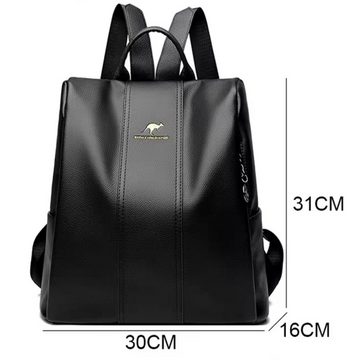 SHG Freizeitrucksack ◊ Rucksack Cityrucksack Tagesrucksack Schulrucksack Damen Mädchen (Farbe: braun), Freizeit Reise Sport Arbeit Schule Uni Konzert Shopping Festival