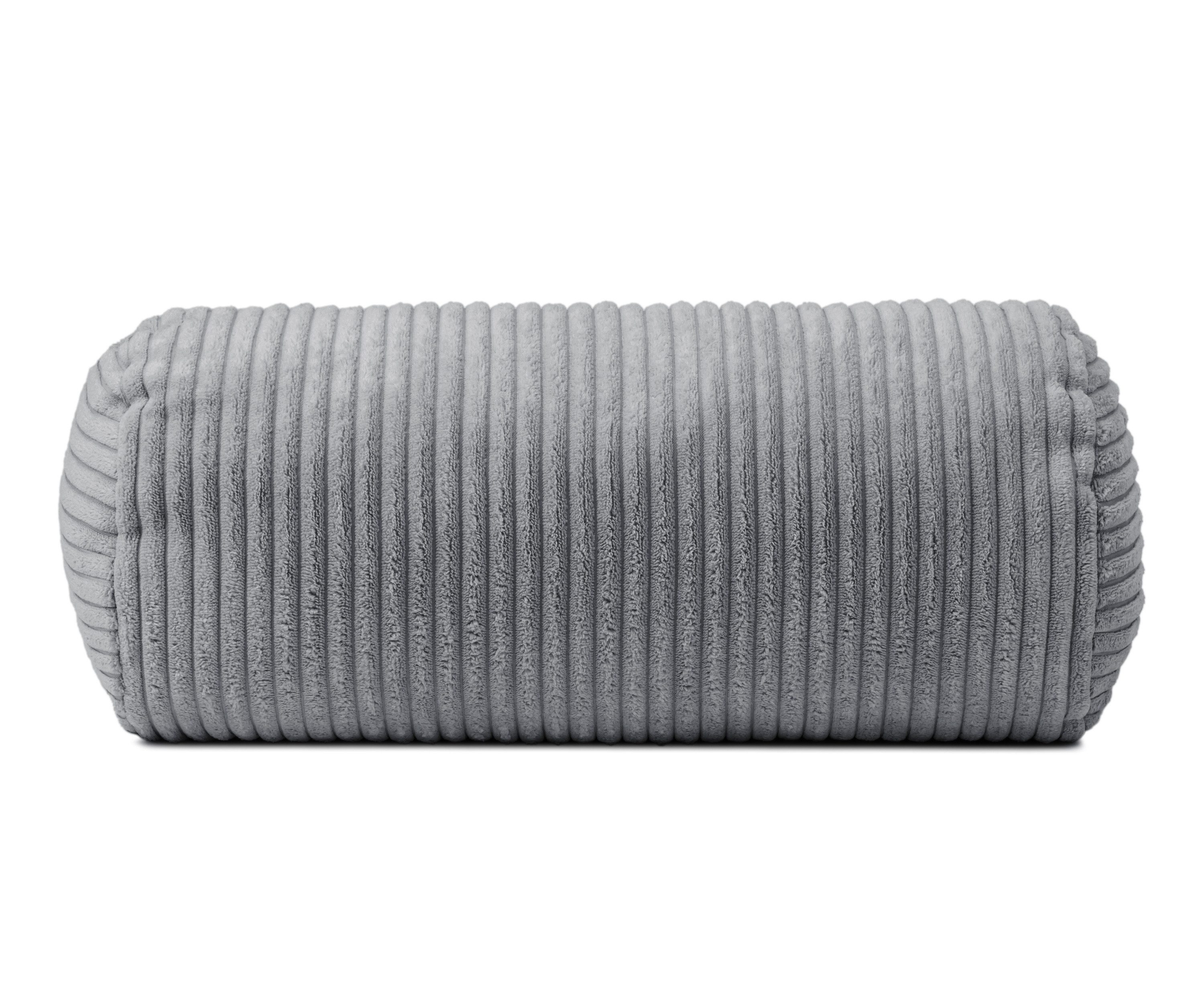 Gözze Kopfstützkissen GÖZZE Kissenrolle ANAFI DB 20x40 cm grau