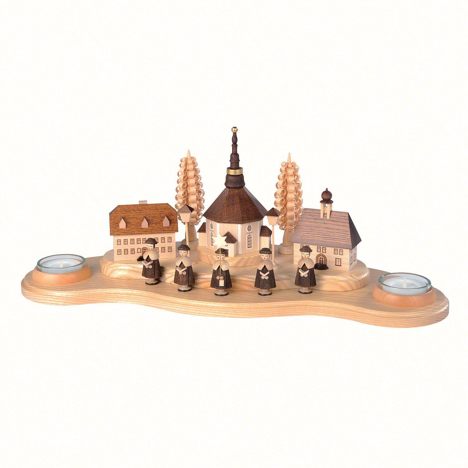 Schwibbogen Kerzenhalter Seiffener Dorf (16cm) von Müller Kleinkunst