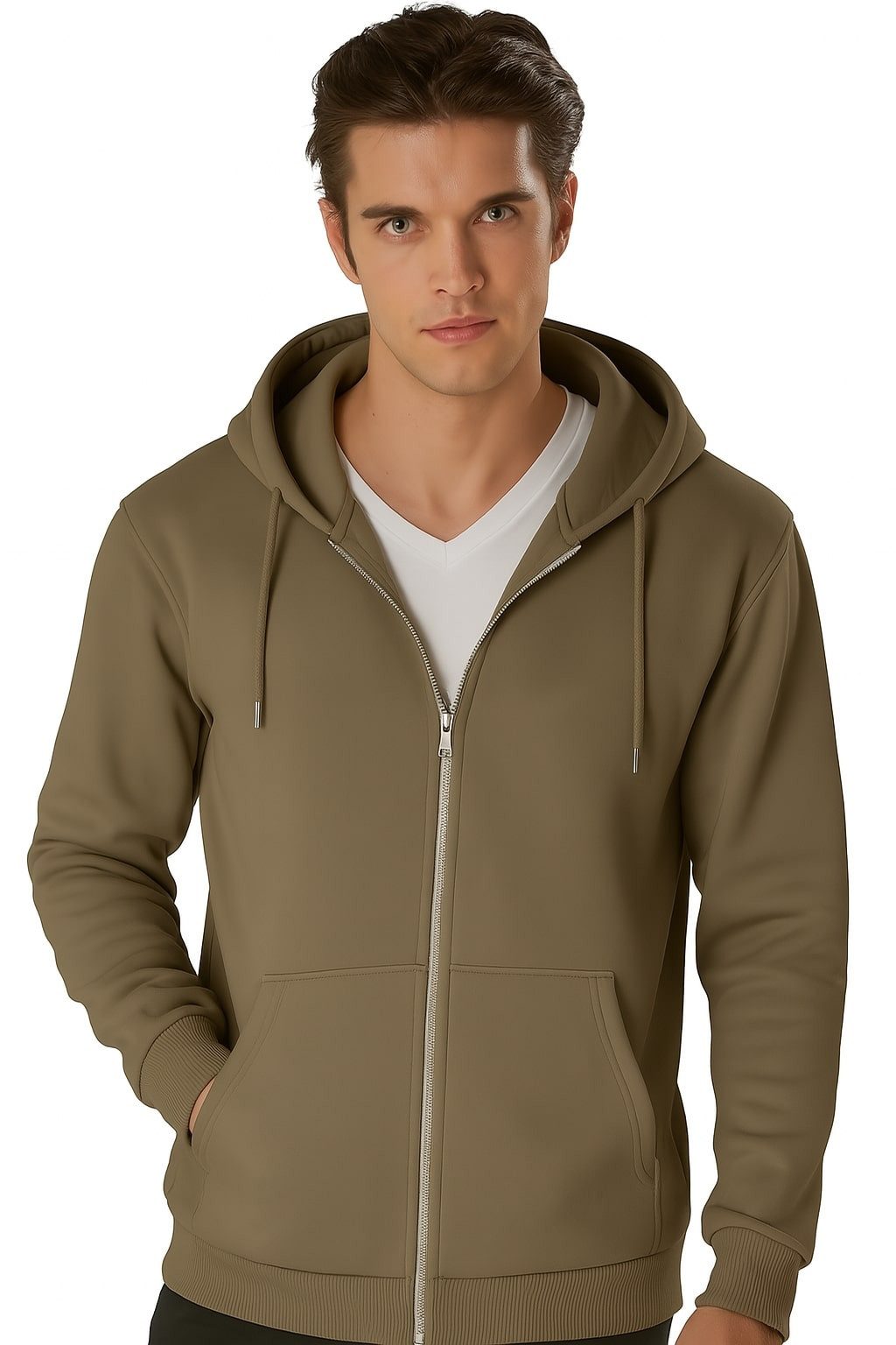 Smith & Solo Hoodie Herren - Sweatshirt mit Reißverschluss Zipper Sweatjacke Baumwollmix