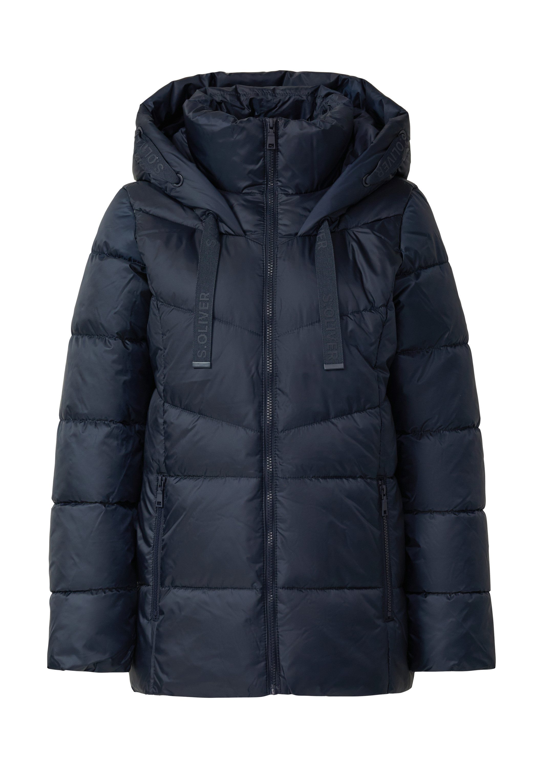 s.Oliver Winterjacke Outdoor-Jacke Steppjacke mit Stehkragen und Kapuze günstig online kaufen