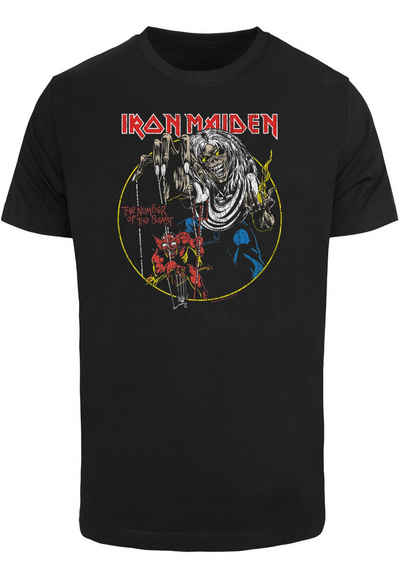 Merchcode T-Shirt Merchcode Herren Iron Maiden - Colours Circle T-Shirt Round Neck (1-tlg)