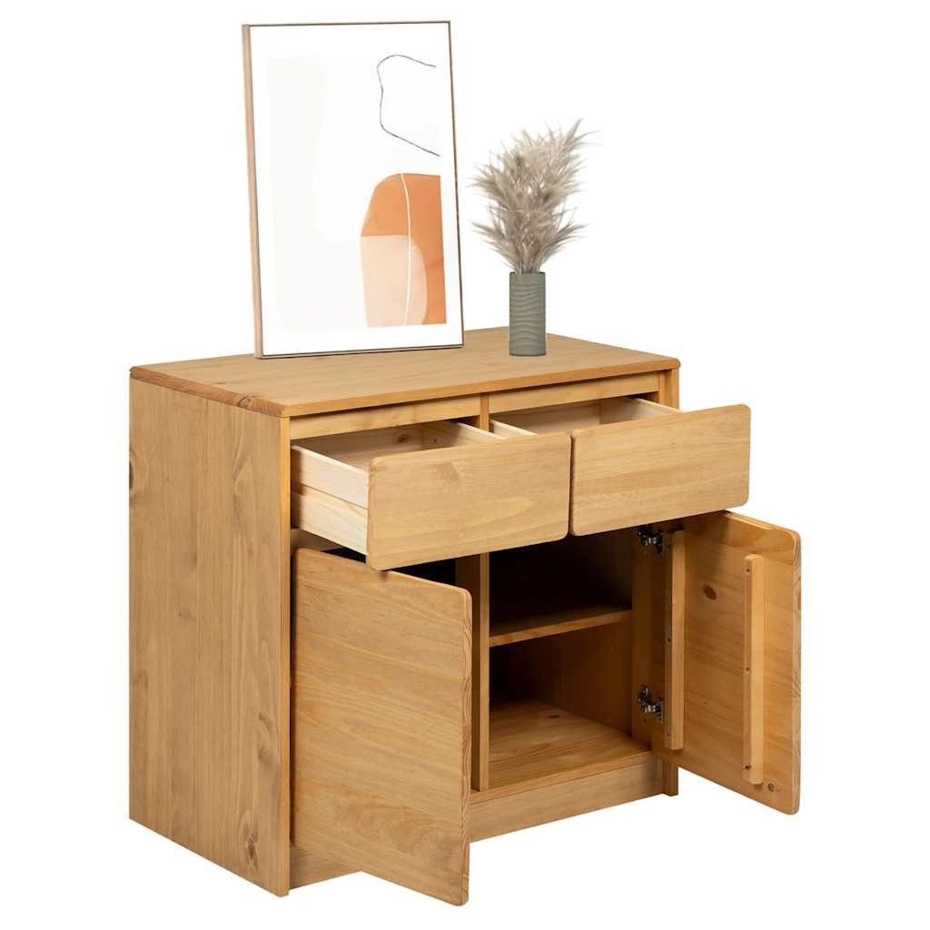 vidaXL Sideboard Sideboard SAUDA Eiche-Optik 80x43x75,5 cm Kiefernholz (1 S günstig online kaufen