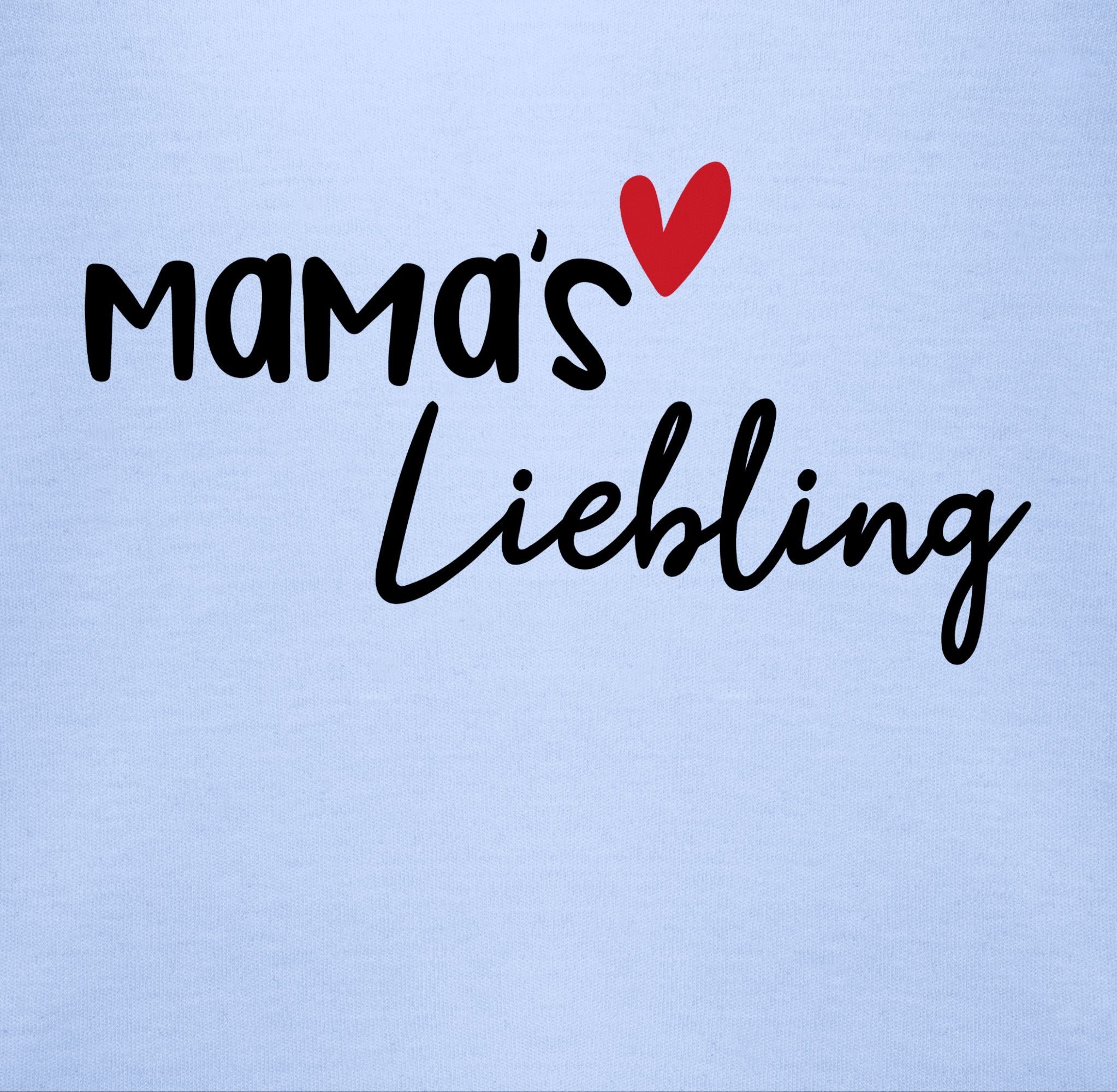 Shirtbody Liebling Babyblau Mamas (1-tlg) 2 Muttertagsgeschenk Shirtracer