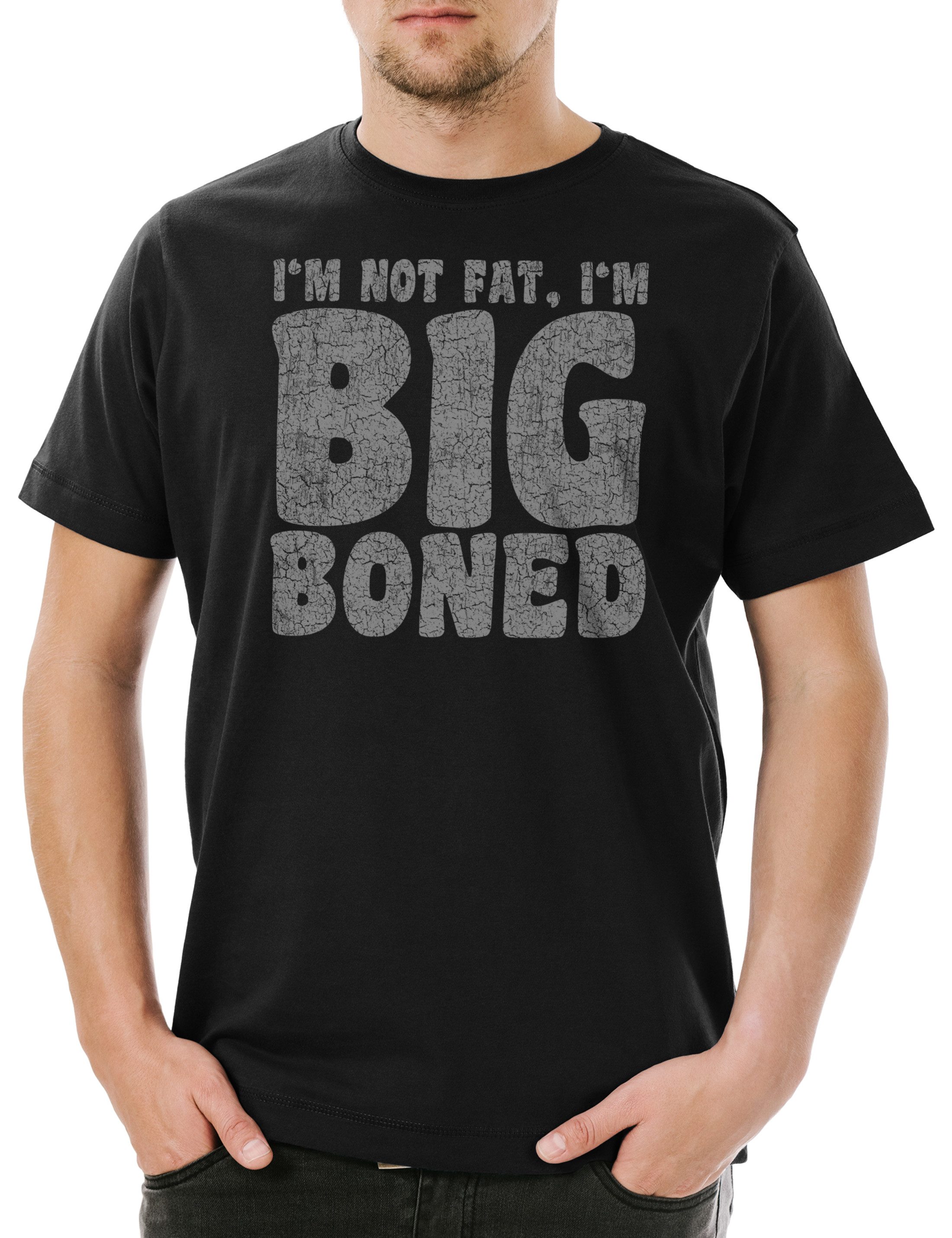 Urban Backwoods Print-Shirt I'm Not Fat I'm Big Boned Herren T-Shirt Dick Dicker Stolz Übergewicht (1-tlg) Chubby Pride Fat Large