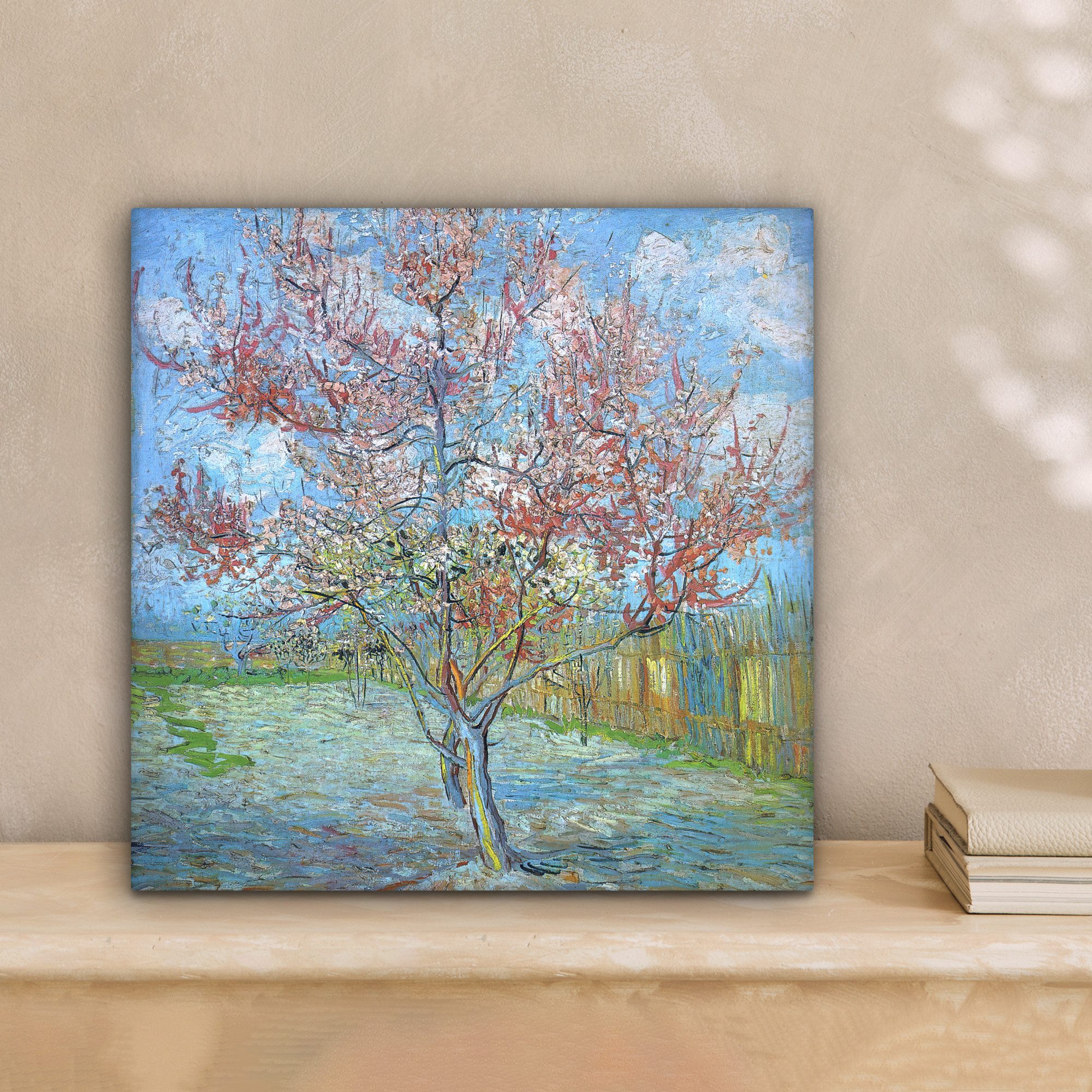 OneMillionCanvasses® Leinwandbild Der rosa Pfirsichbaum - günstig online kaufen