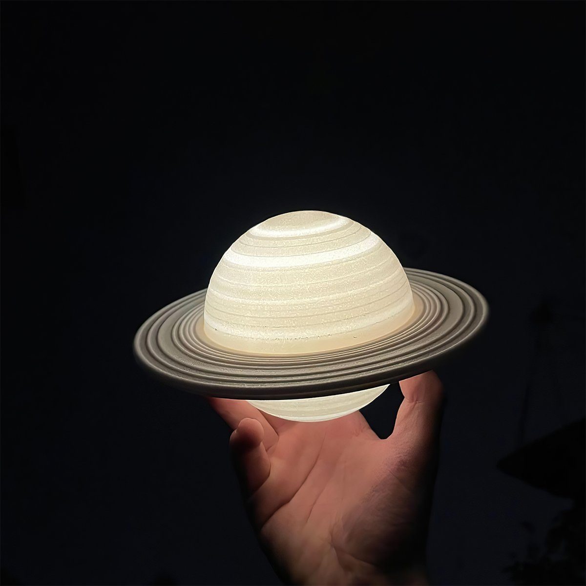 Welikera LED Nachtlicht 1W Nacht Licht Saturn Lampe,16  Farbvarianten,Φ22cm,1W,Umgebungslicht