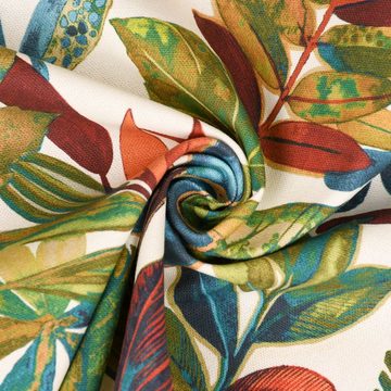 Prestigious Textiles Stoff Dekostoff Baumwolle Tonga Spice Exotik Blätter Pflanzen bunt 140cm, Digitaldruck