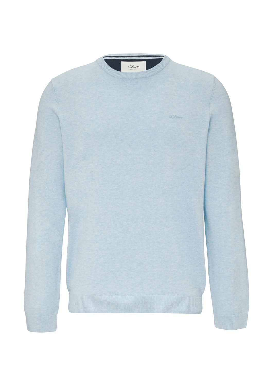 s.Oliver Rundhalspullover Pullover (1-tlg) Rundhals-Ausschnitt, langarm, Lo günstig online kaufen