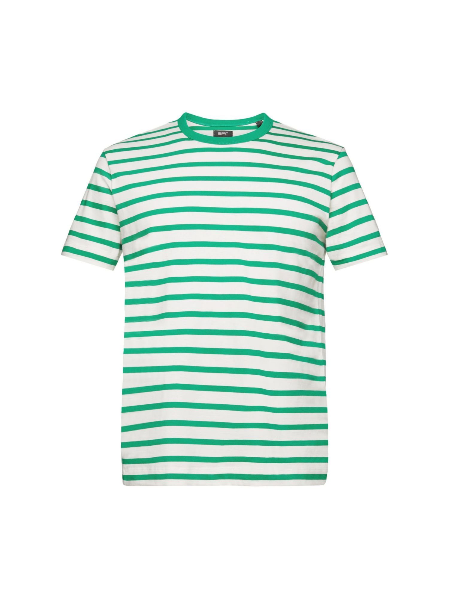 Esprit Collection T-Shirt Streifen-T-Shirt aus nachhaltiger Baumwolle (1-tlg) GREEN