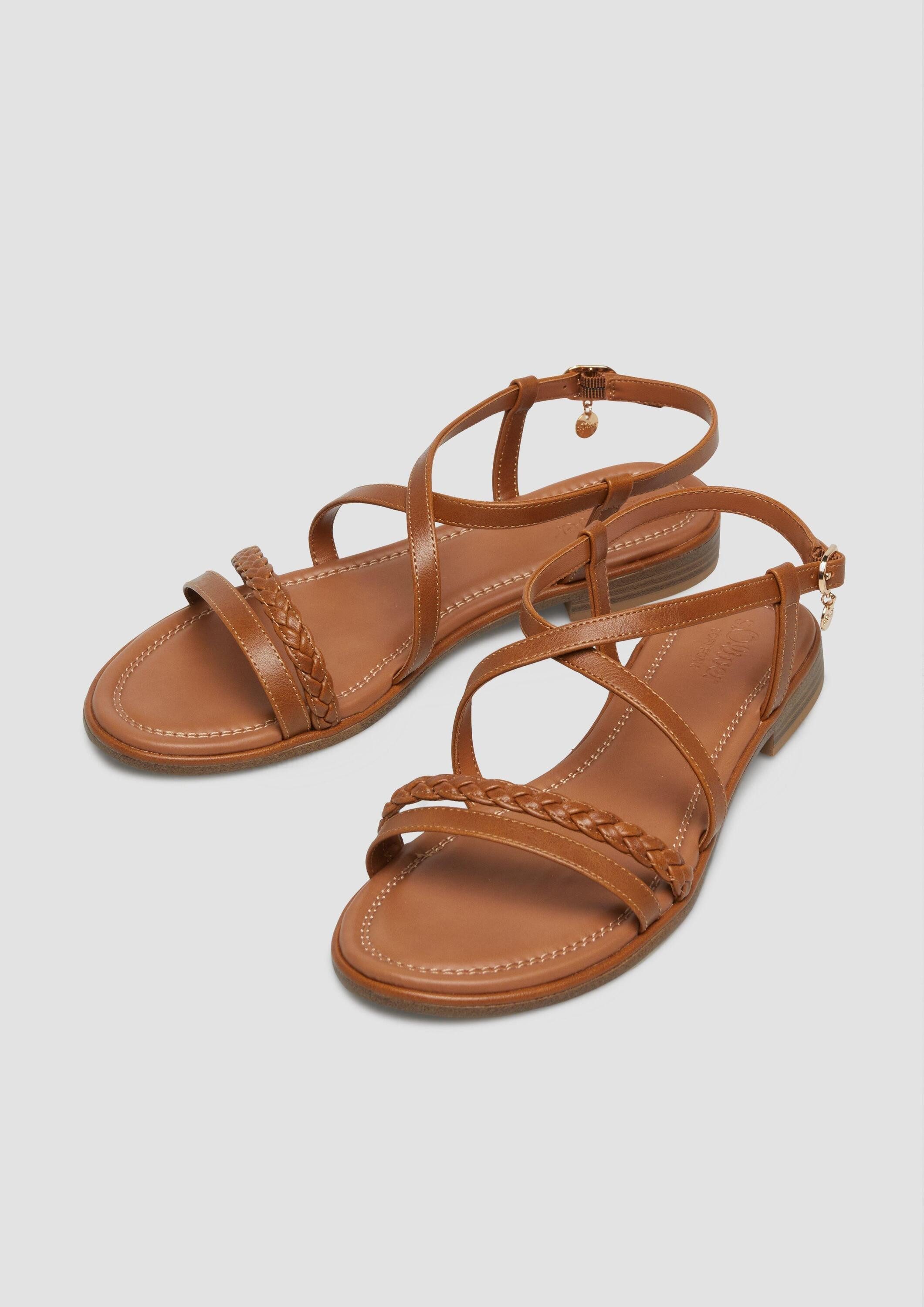 s.Oliver Sandalen Sandale Sandalen in Leder-Optik