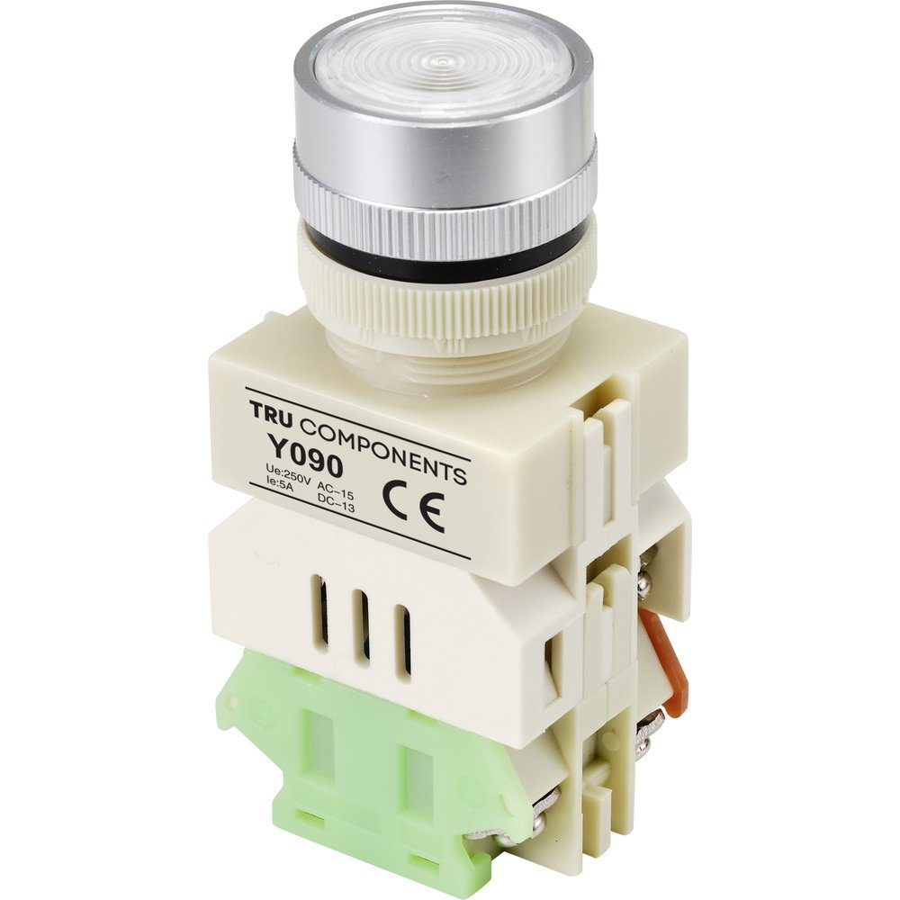 Schalter TRU COMPONENTS TC-9219096 Y090 Drucktaster 250 V/AC 5 A 1 x Ein/(Ein)