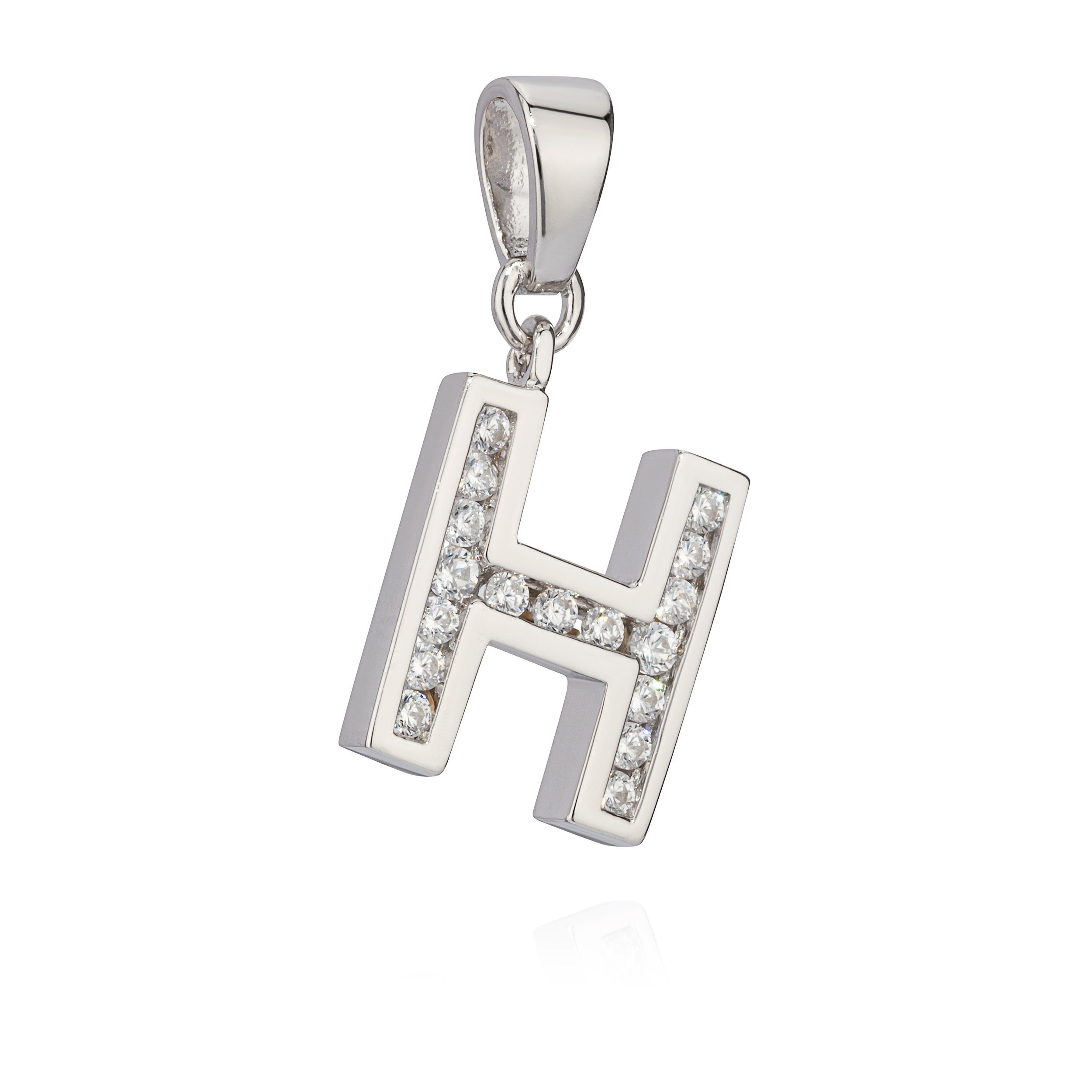 NKlaus Kettenanhänger 13x11mm Kettenanhänger Buchstabe H günstig online kaufen