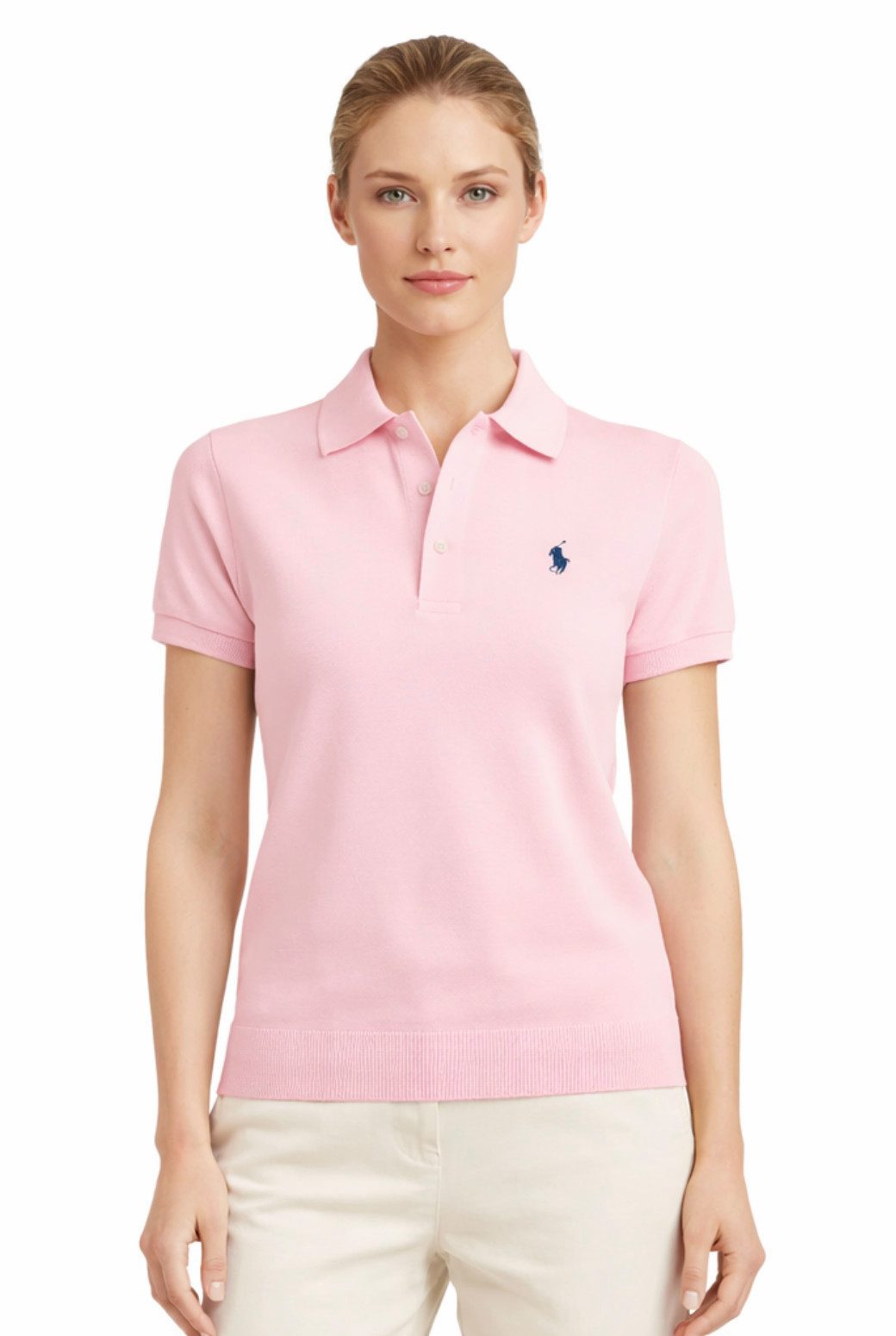 Polo Ralph Lauren Poloshirt Damen Strick Polo Hemd Pima-Baumwolle sofortige Authentifizierung über das Ralph Lauren-System möglich