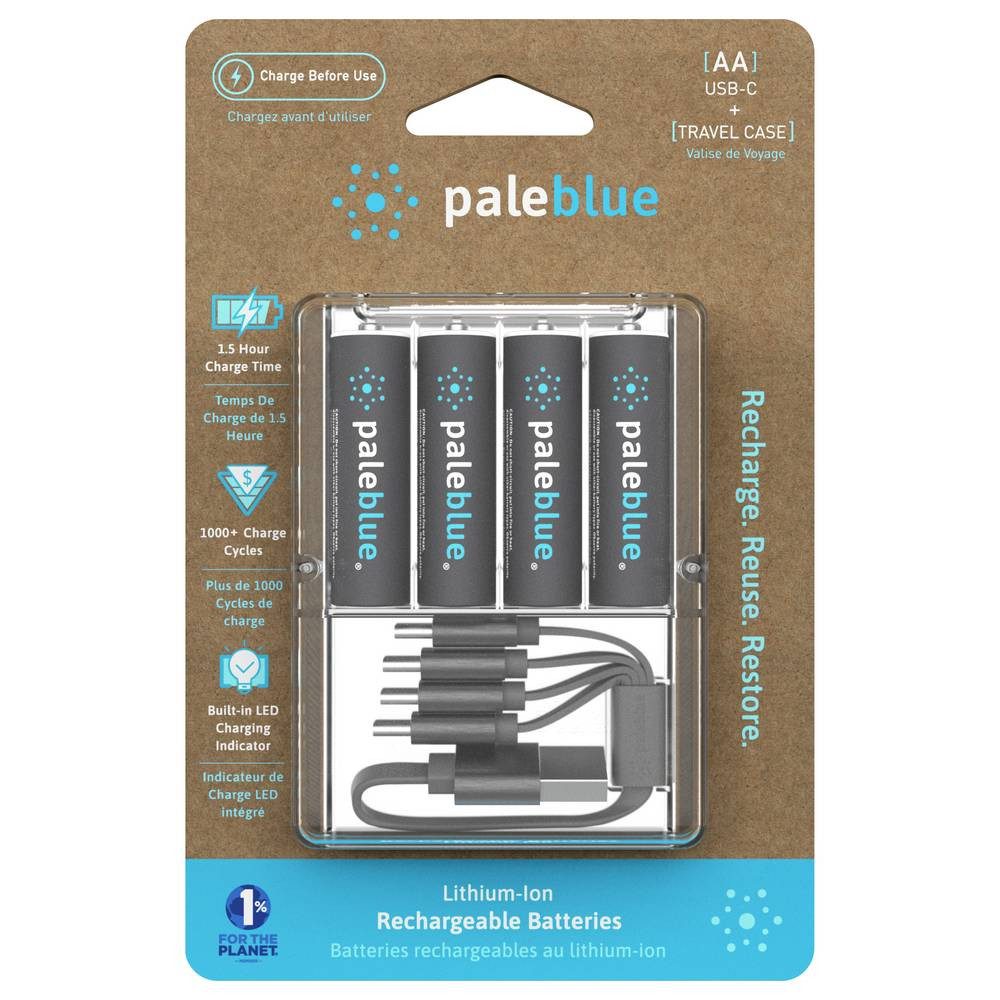 Paleblue USB-C Mignon AA Li-Ion Akku 4er Blister PB-AA-C Akku