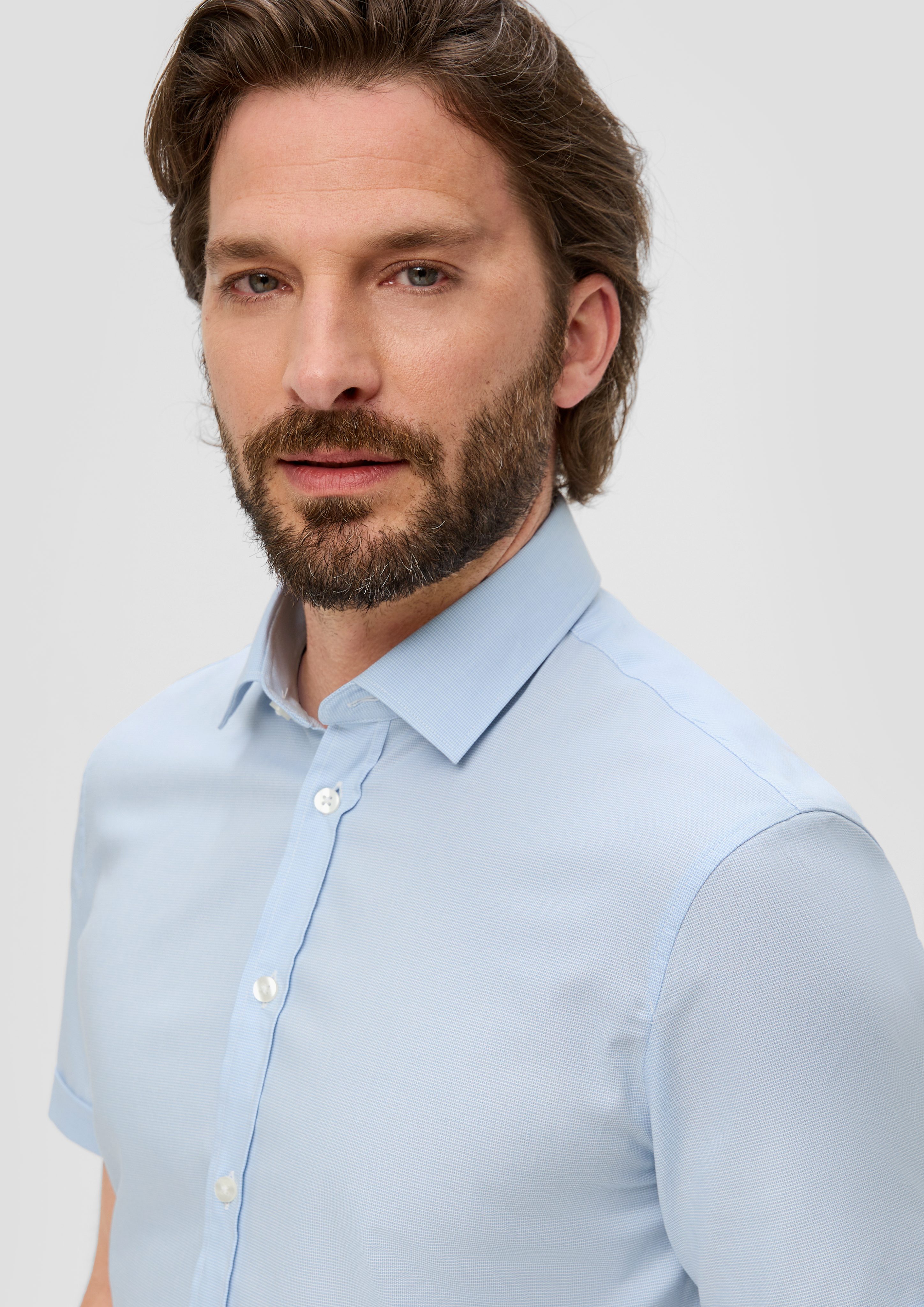 s.Oliver BLACK LABEL Kurzarmhemd Kurzarmhemd aus günstig online kaufen