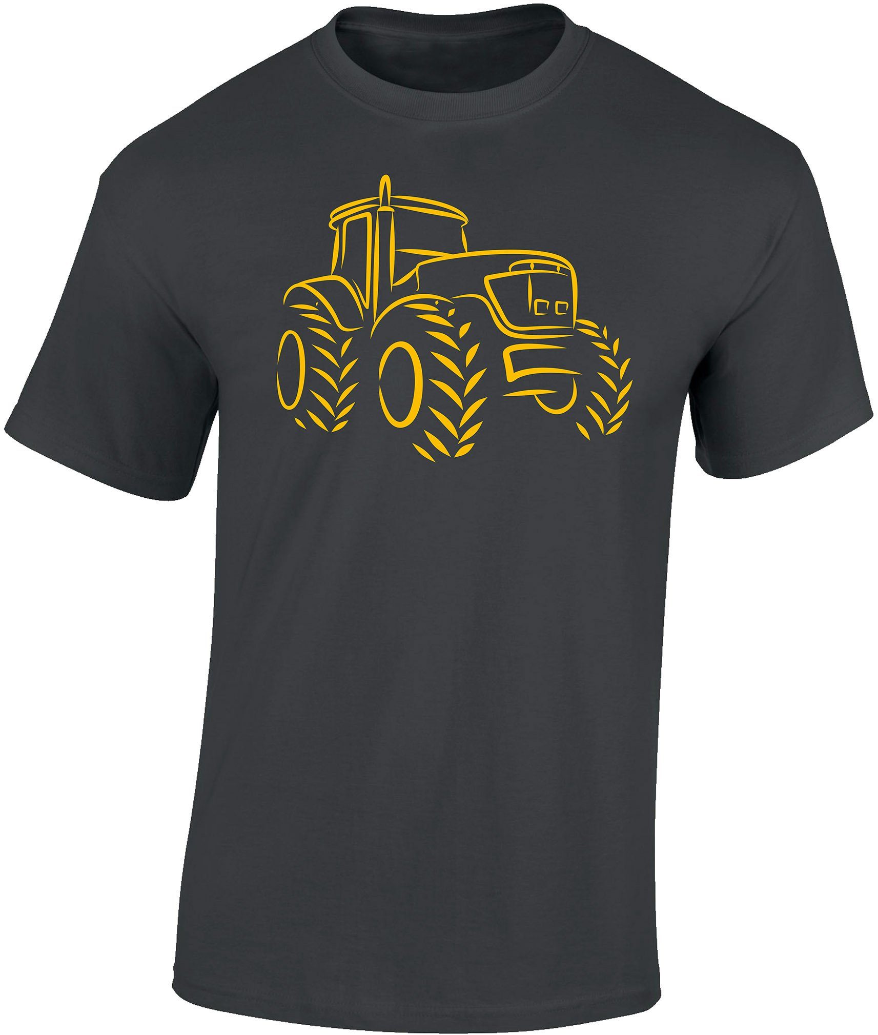 Baddery Print-Shirt "Traktor" T-Shirt Männer Herren günstig online kaufen