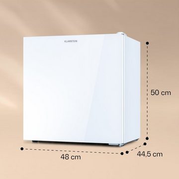 Klarstein Table Top Kühlschrank HEA20-LuminFro-Wht 10036165, 50 cm hoch, 48 cm breit