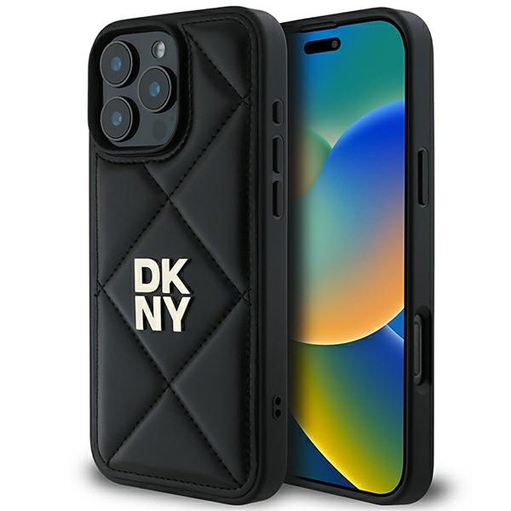 DKNY Handyhülle Gesteppte Schutzhülle, DKNY Logo, gestepptes Rautenmuster, edles Design