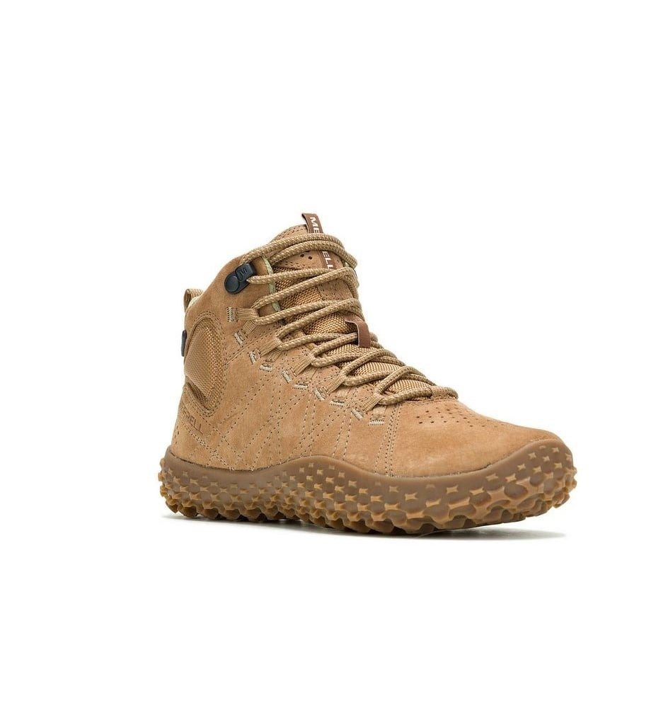 Merrell Wrapt Mid WP (Minimal-Laufschuhe, Leder, wasserdicht) tobaccobraun günstig online kaufen