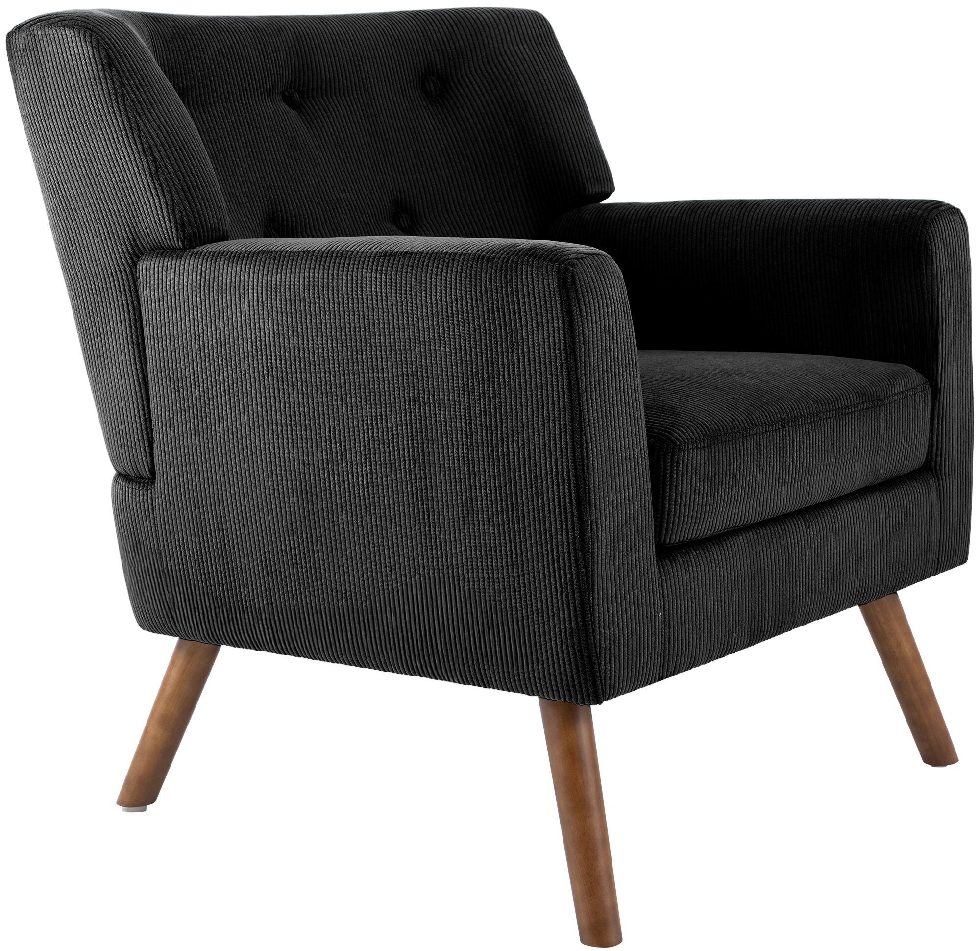 CLP Loungesessel Kioni (1er), Cordbezug, Kautschukholz, bis 150 kg belastba günstig online kaufen