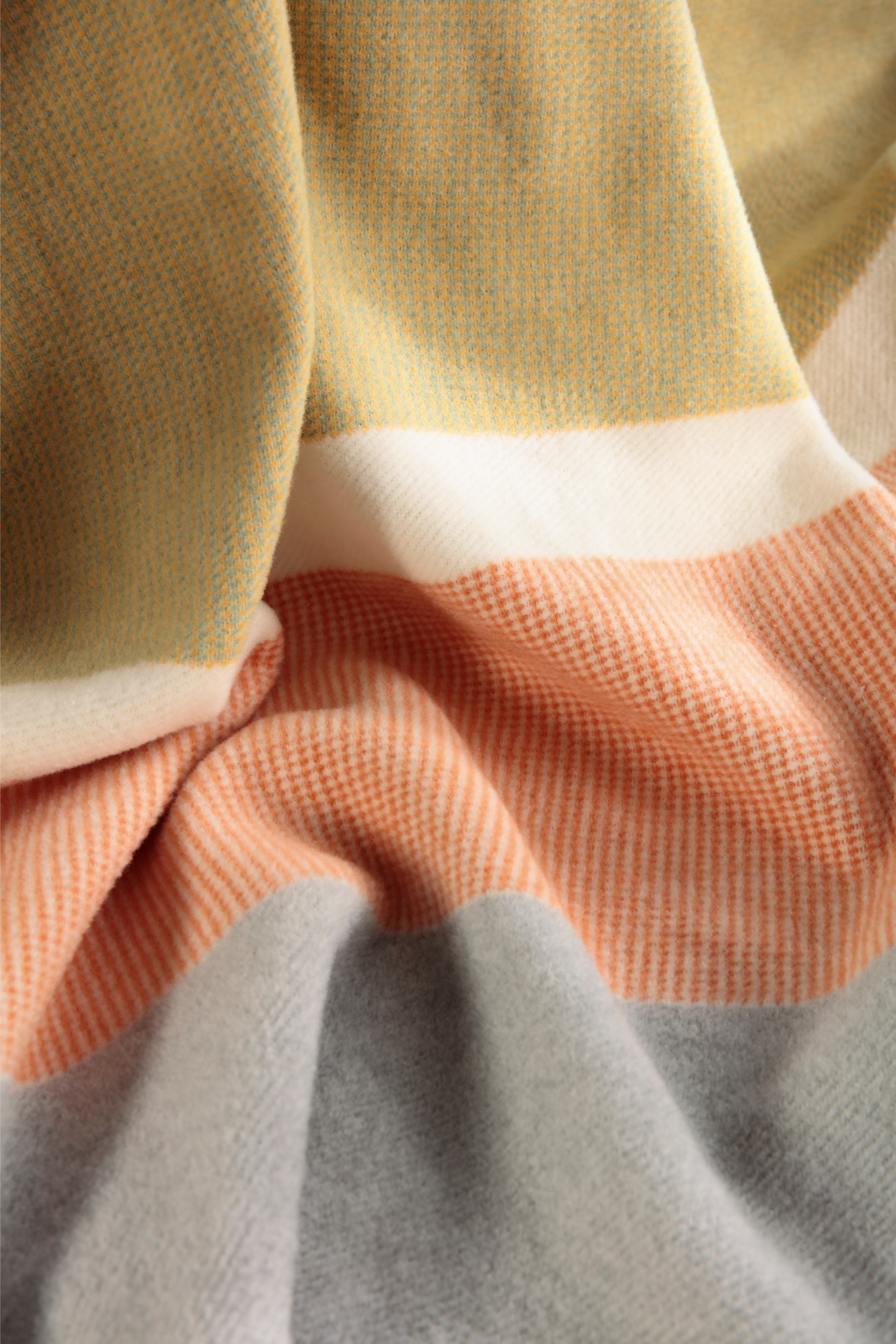 Wohndecke Wohndecke Stripe Oasis, Biederlack, Sommerdecke aus reiner Baumwolle