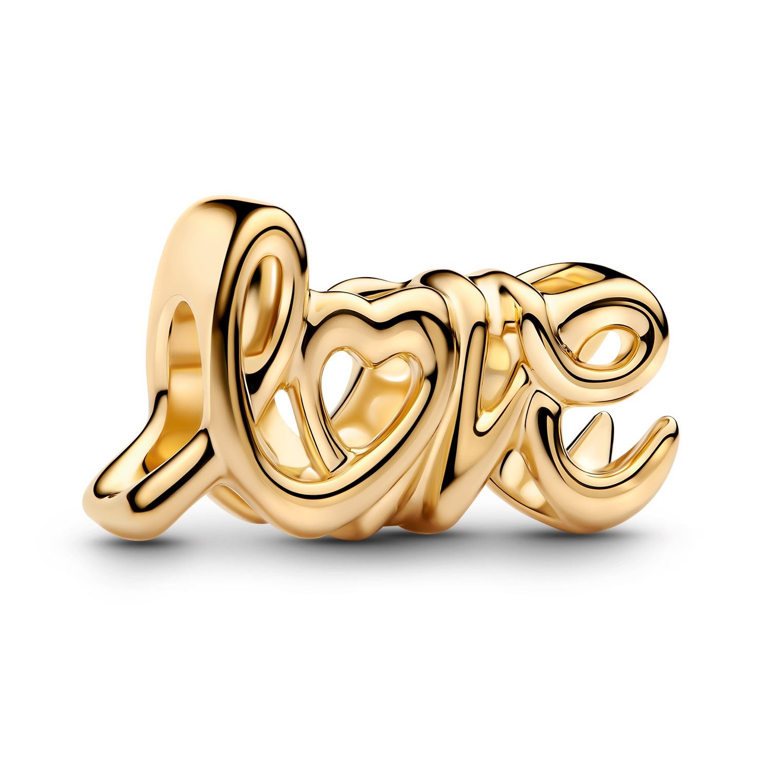 Pandora Kettenanhänger Charm Handgeschriebene Liebe Goldfarben günstig online kaufen