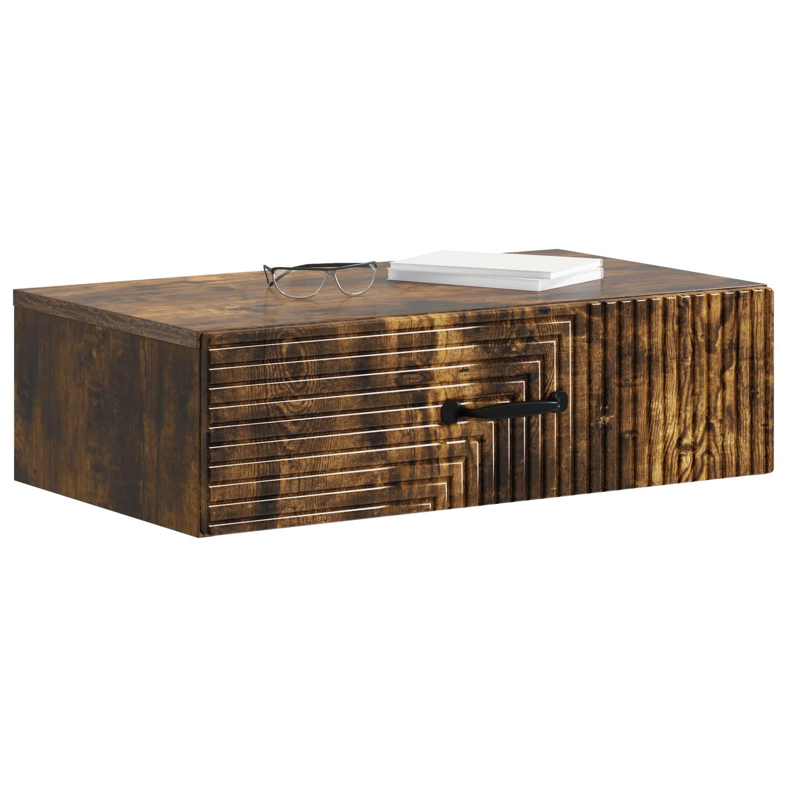 vidaXL Schranksystem Wandmontierter Beistelltisch 59 x 34,5 x 17 cm Holzwerkstoff (1-St)