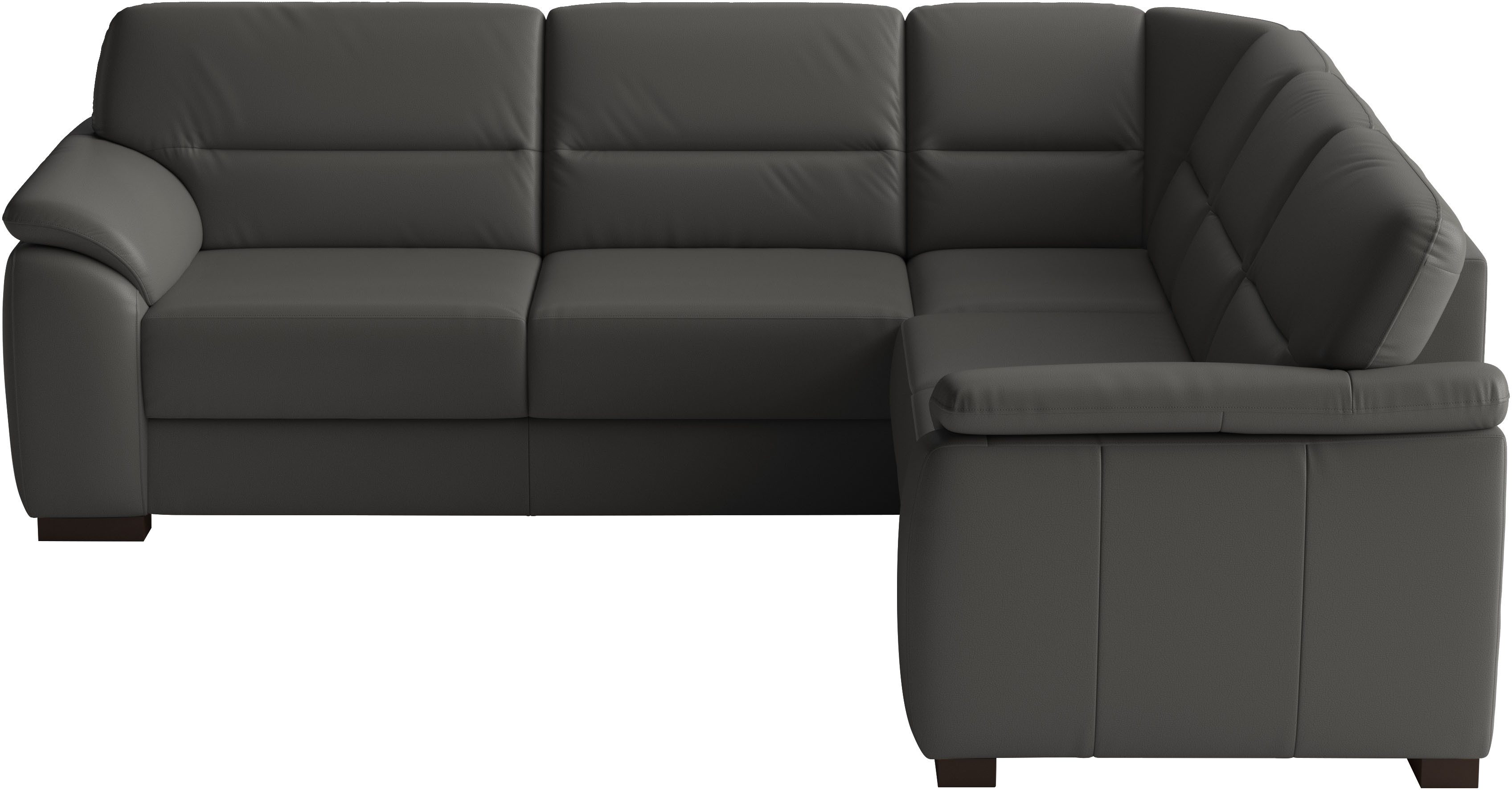 sit&more Ecksofa Montego Leder, L-Form, B: 255cm, wahlweise mit Schlaffunktion und Schubkasten