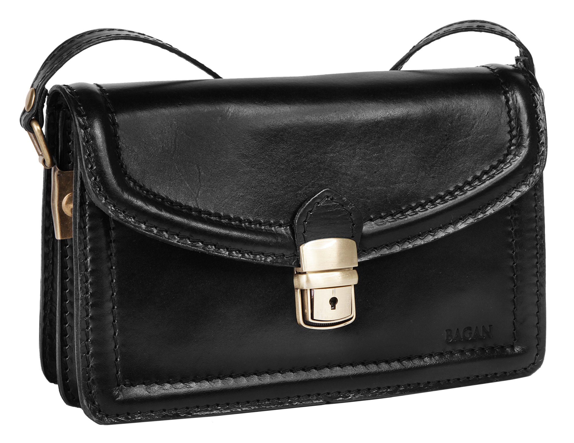 Bagan Umhängetasche, echt Leder, Made in Italy