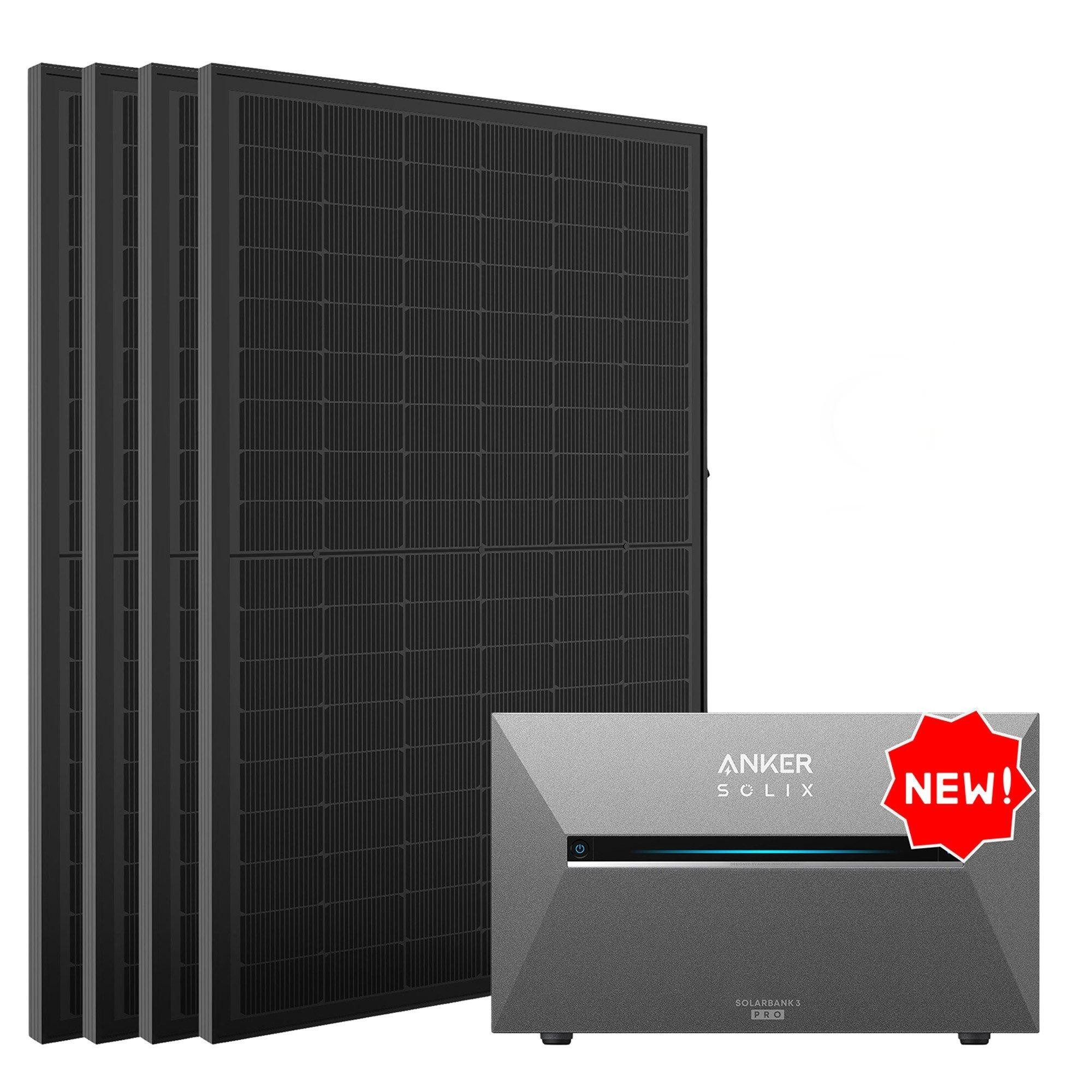 SolarMars Balkonkraftwerk mit Speicher 2000W Anker Solix Solarbank 3 E2700 Pro, 2000 W, (optional HalterungSmart meter und MC4 Solarkabel Set)