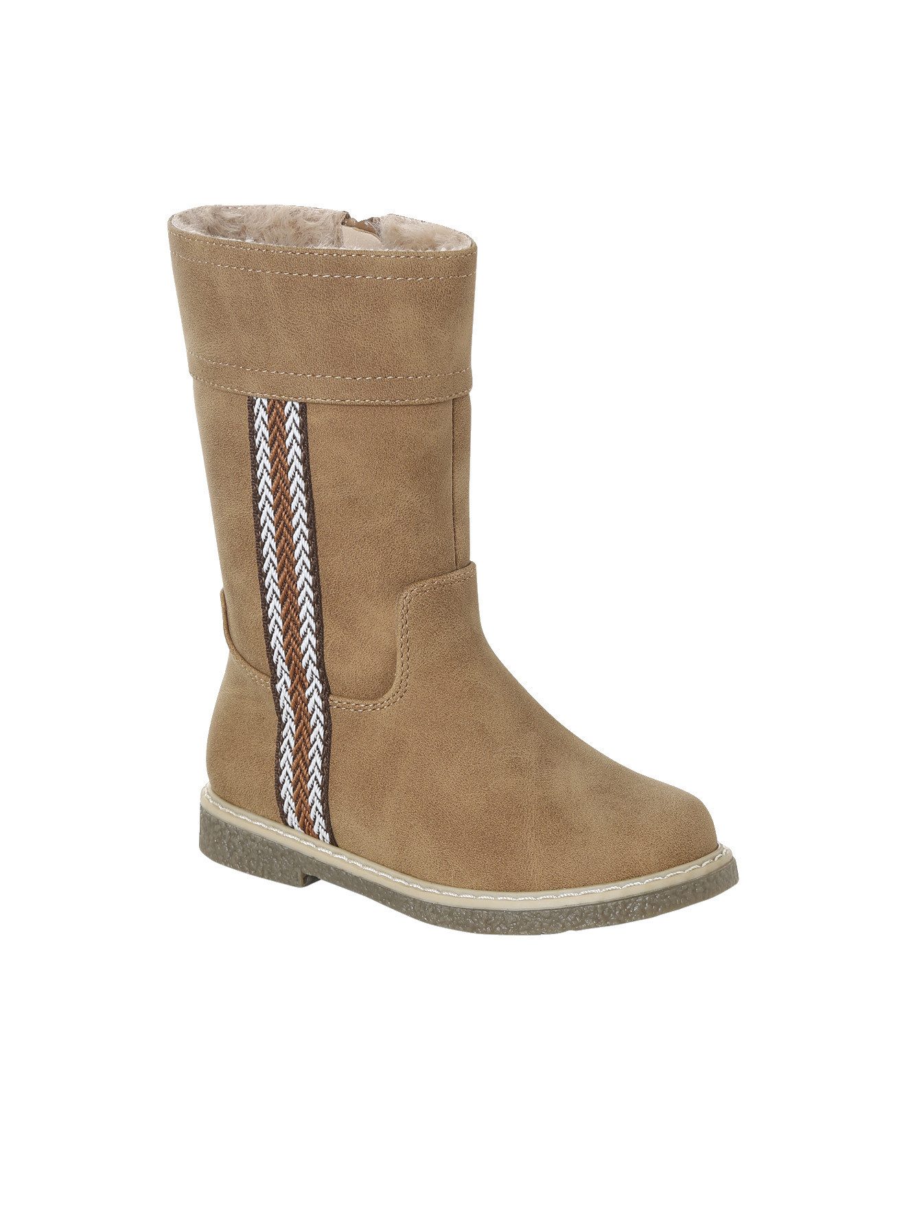 vertbaudet Gefütterte Stiefel mit Reißverschluss für Mädchen Schnürboots