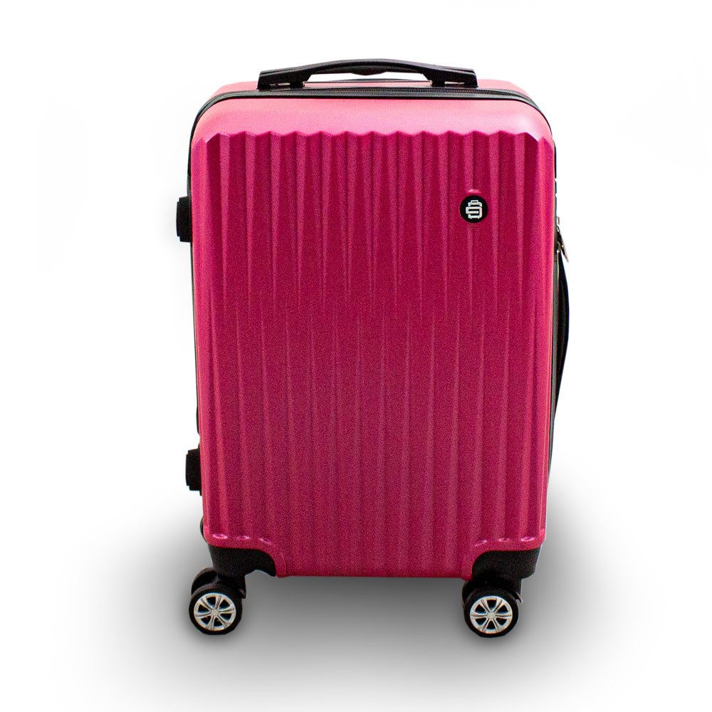 Barut Handgepäckkoffer Barut Reisekoffer M Modell General Pink, 4 Rollen