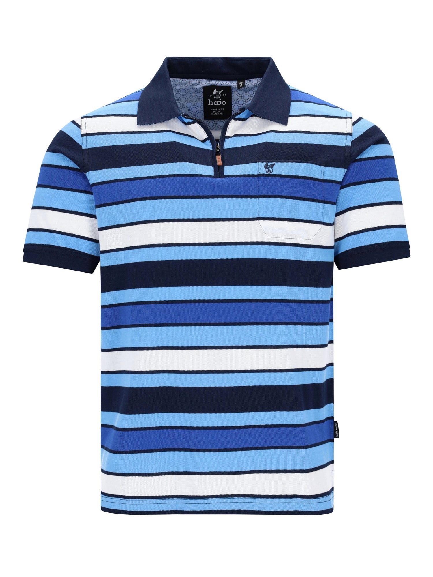 Poloshirt Pikeepolo in garngefärbtem Streifendessin allover - stay fresh-Qualitä