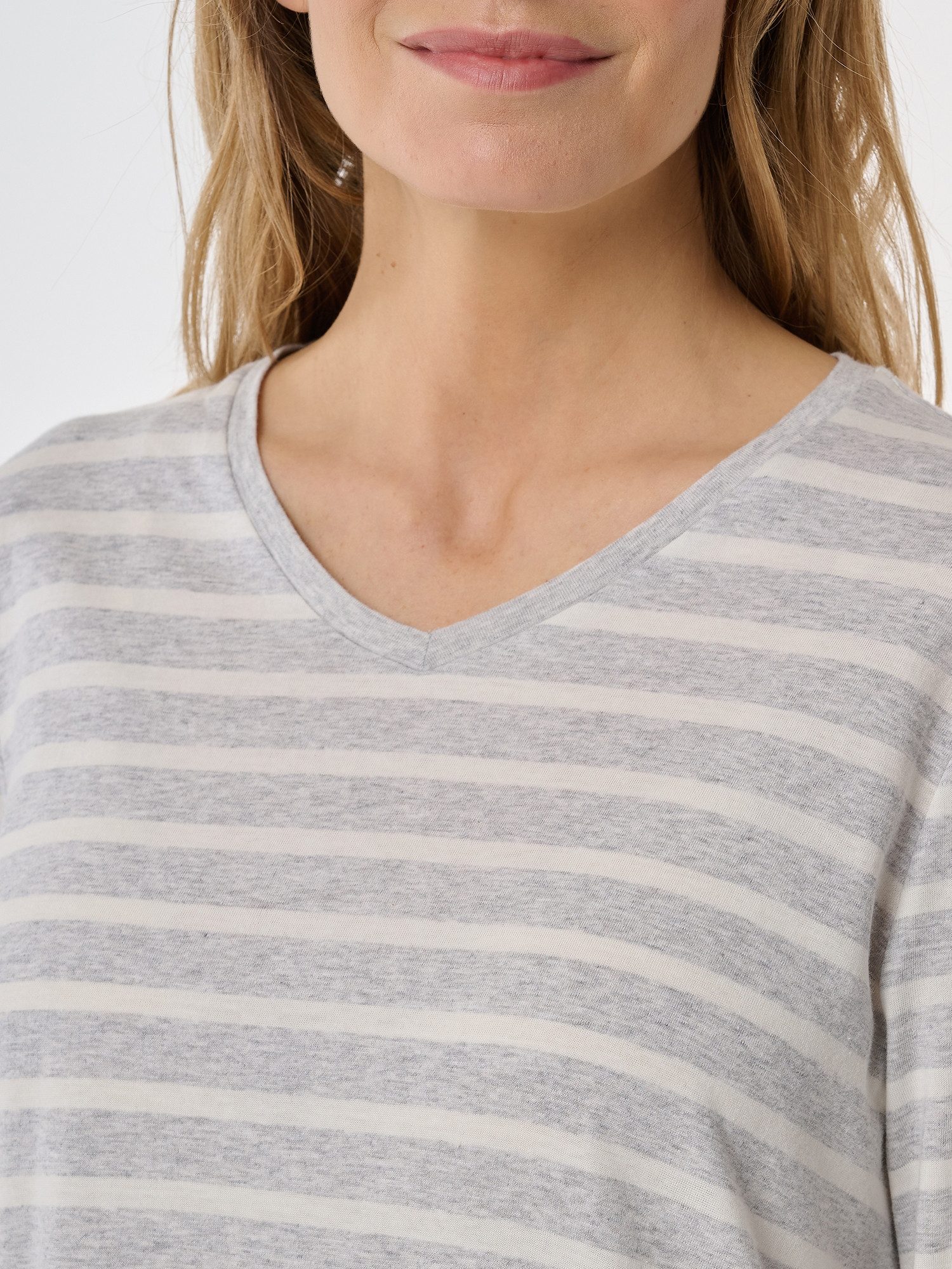 Schiesser Nachthemd langarm 95cm - Casual Essentials Nacht-hemd schlafmode sleepwear – Bild 5 von 5